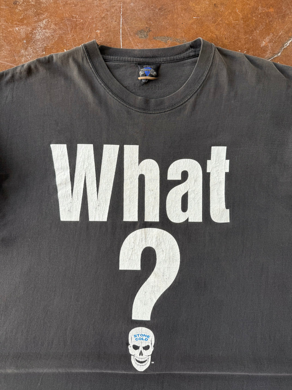 2002 Stone Cold Steve Austin WWE "what?" shirt (XXL)