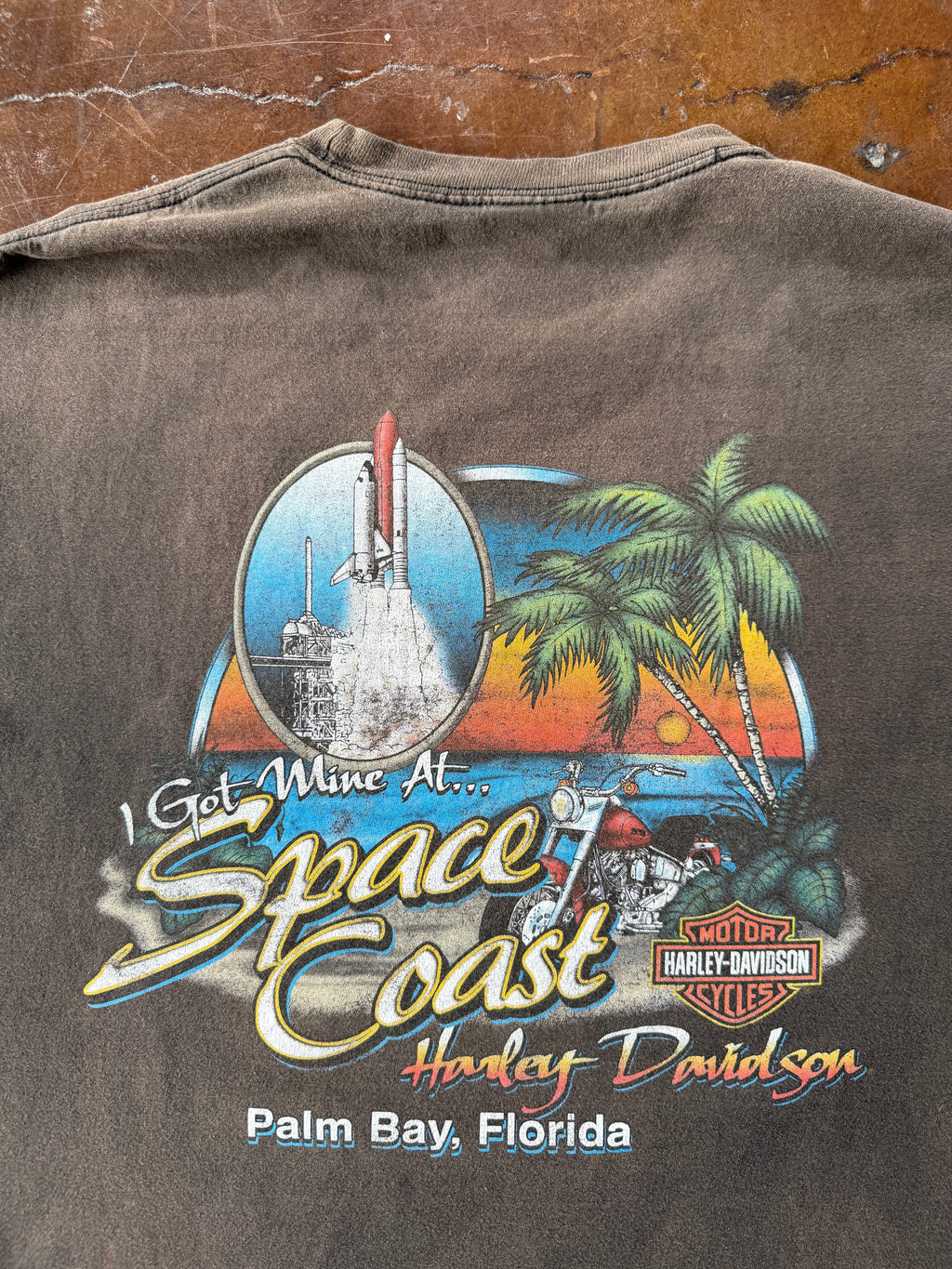 2009 faded Harley Davidson "life begins when you get one" biker shirt (XL)