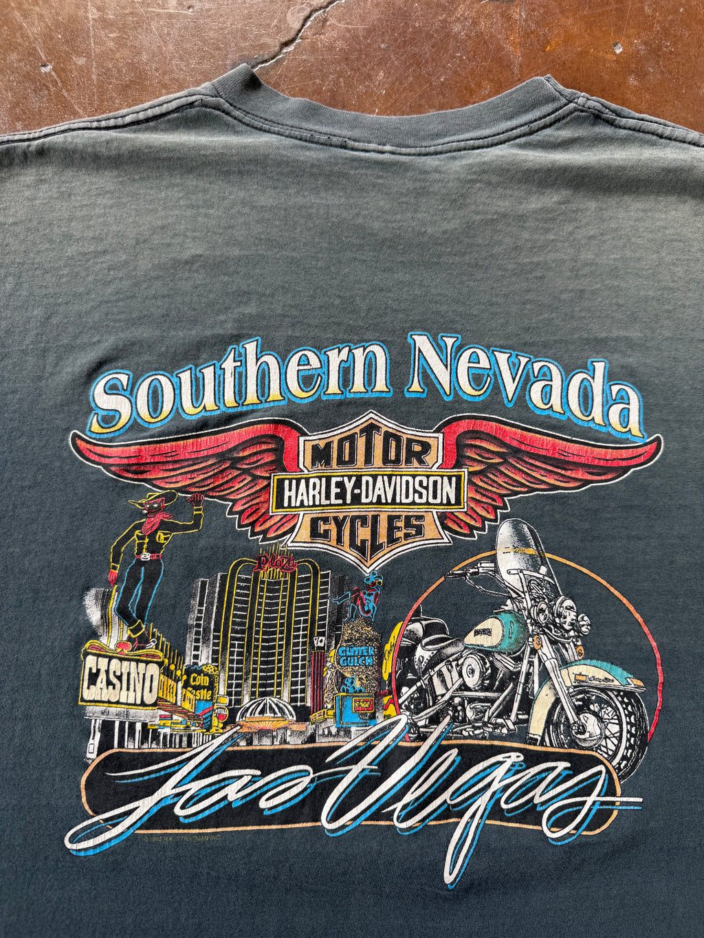 90s faded Harley Davidson "if I have to explan..." biker cut-off shirt (XXL)