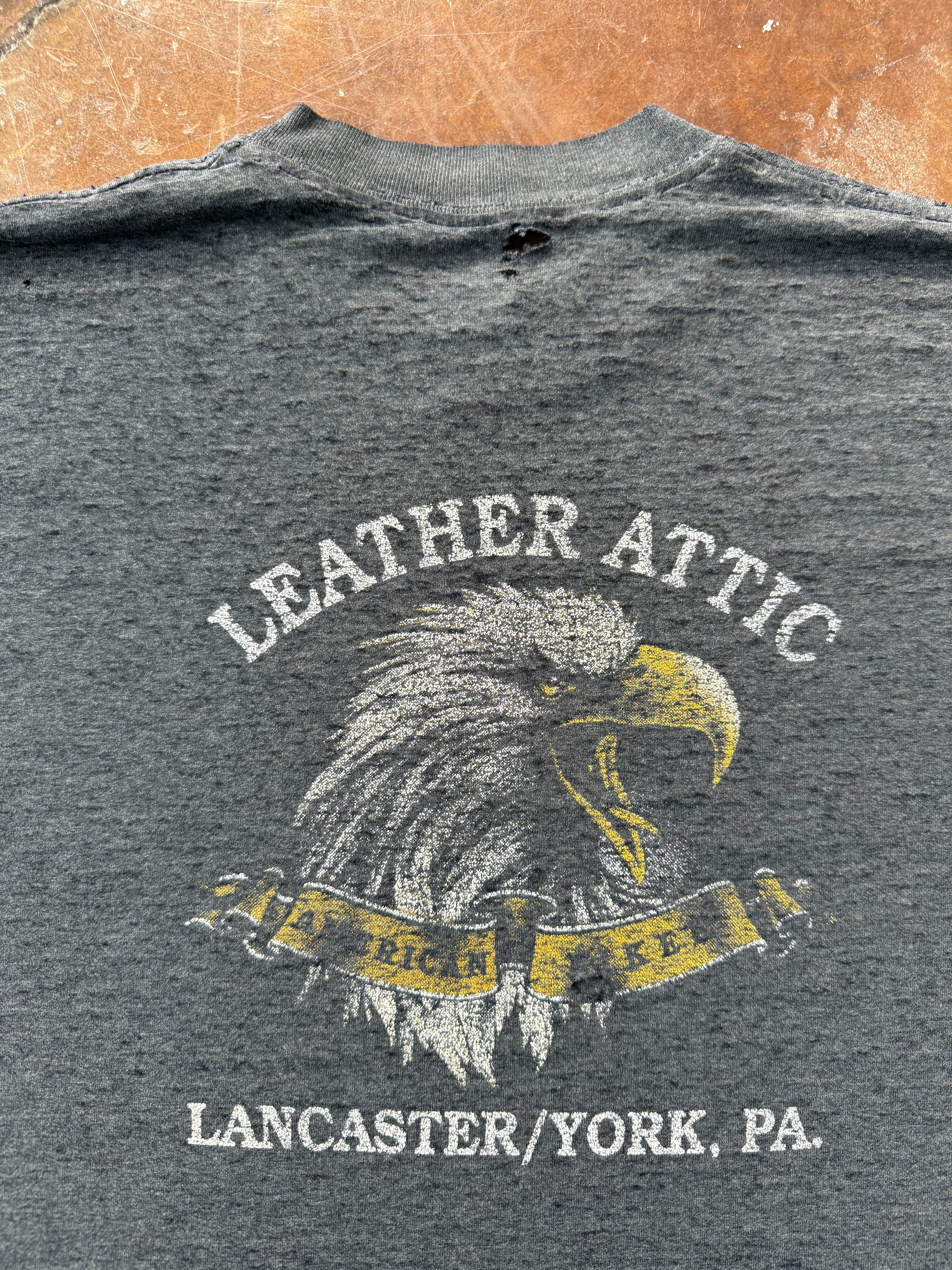 90s faded Harley Davidson "last biker on earth" biker shirt (XL)