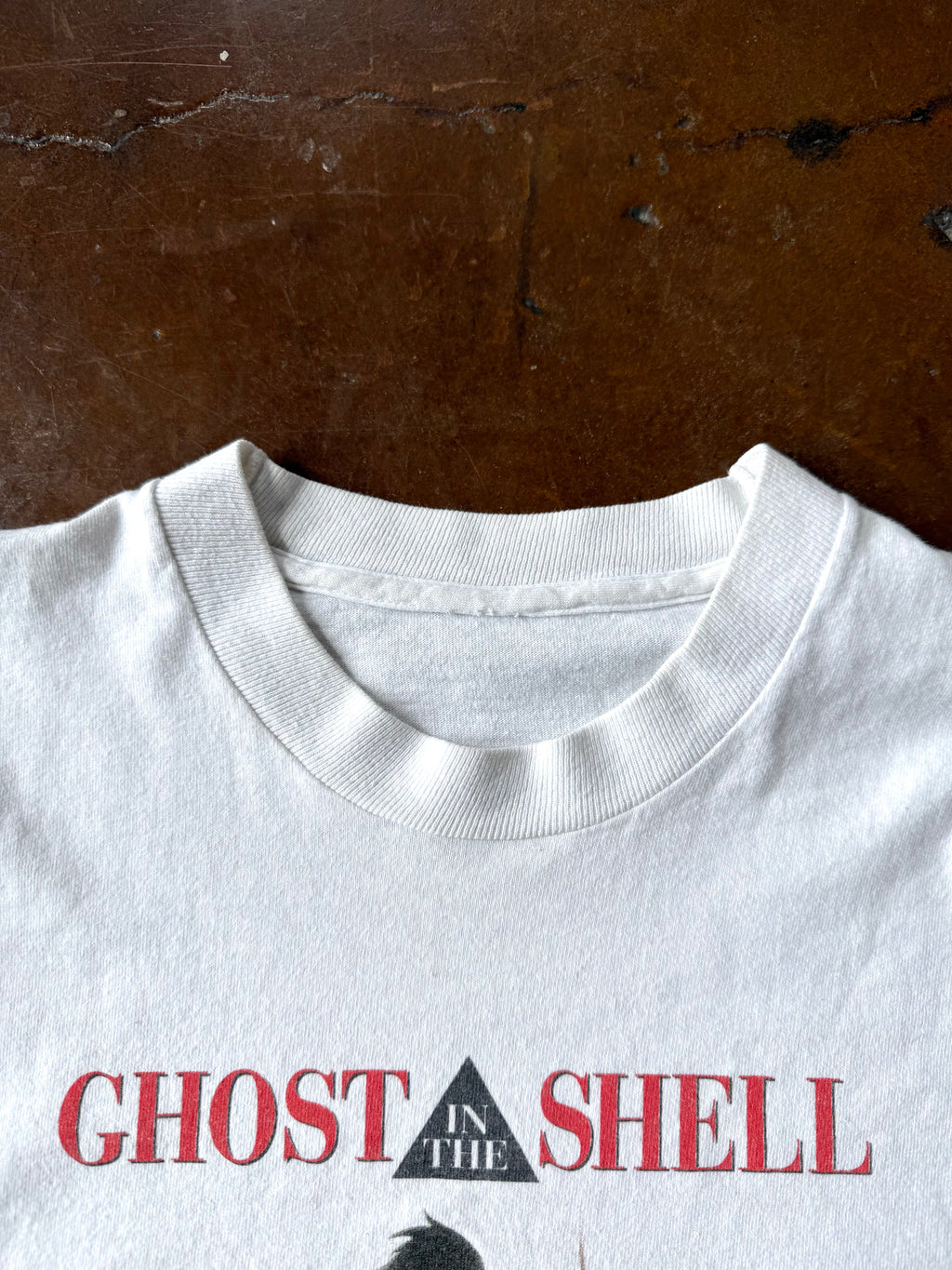 1995 Ghost in the Shell "people love machines in 2029 A.D." anime shirt (LARGE)