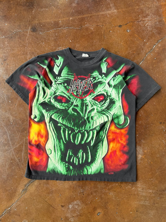 1996 Slayer "root of all evil" band shirt (LARGE)
