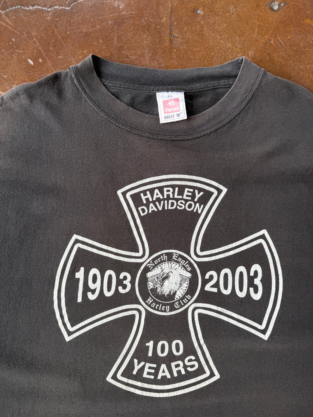 2003 Harley Davidson "100 years" biker shirt (XL)