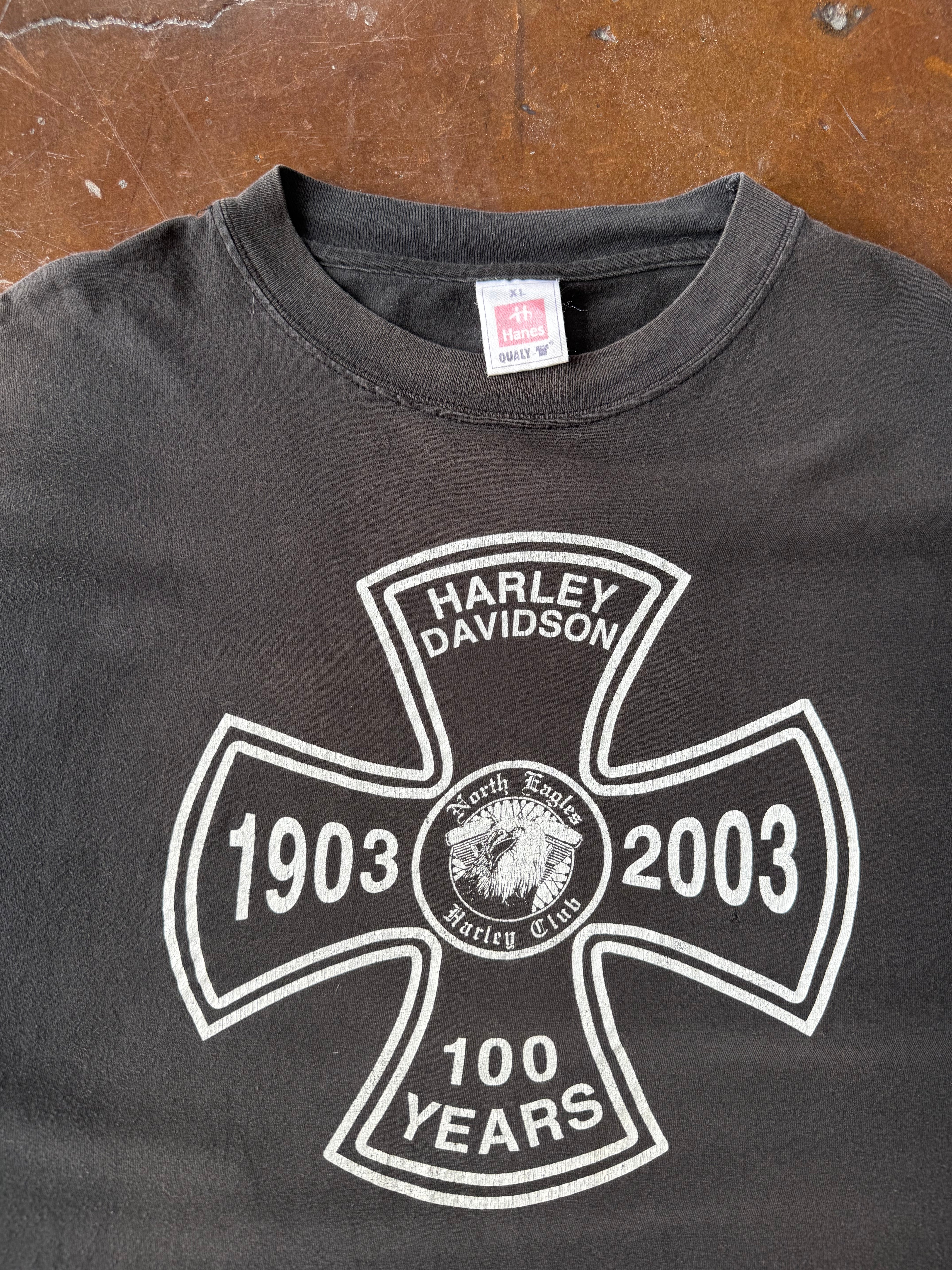 2003 Harley Davidson "100 years" biker shirt (XL)