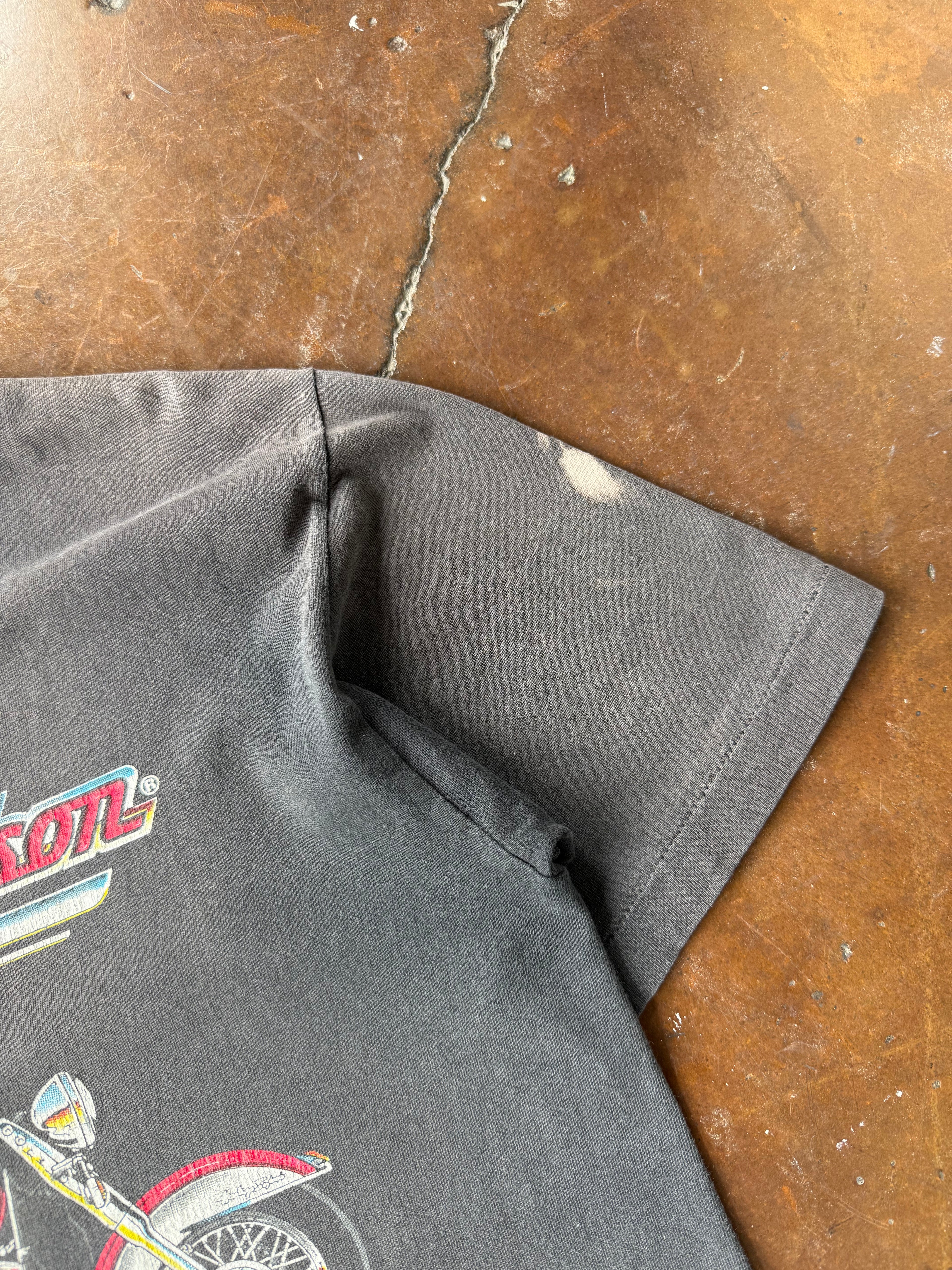 90s faded Harley Davidson Cafe "new york" biker shirt (LARGE)