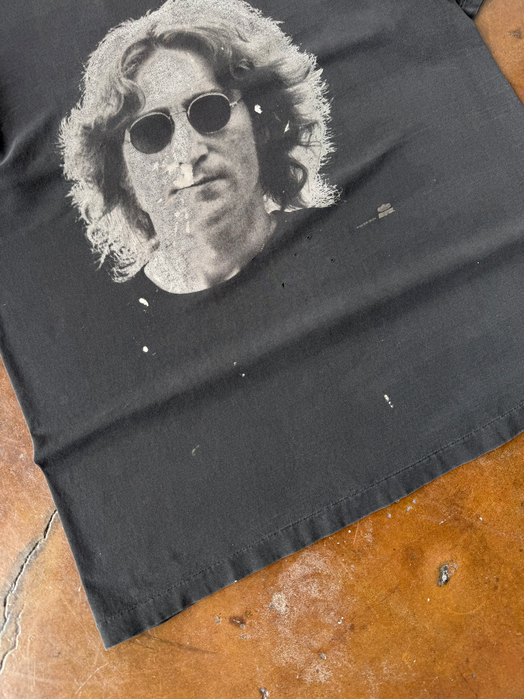 1994 lightly distressed John Lennon "portrait" shirt (XL)
