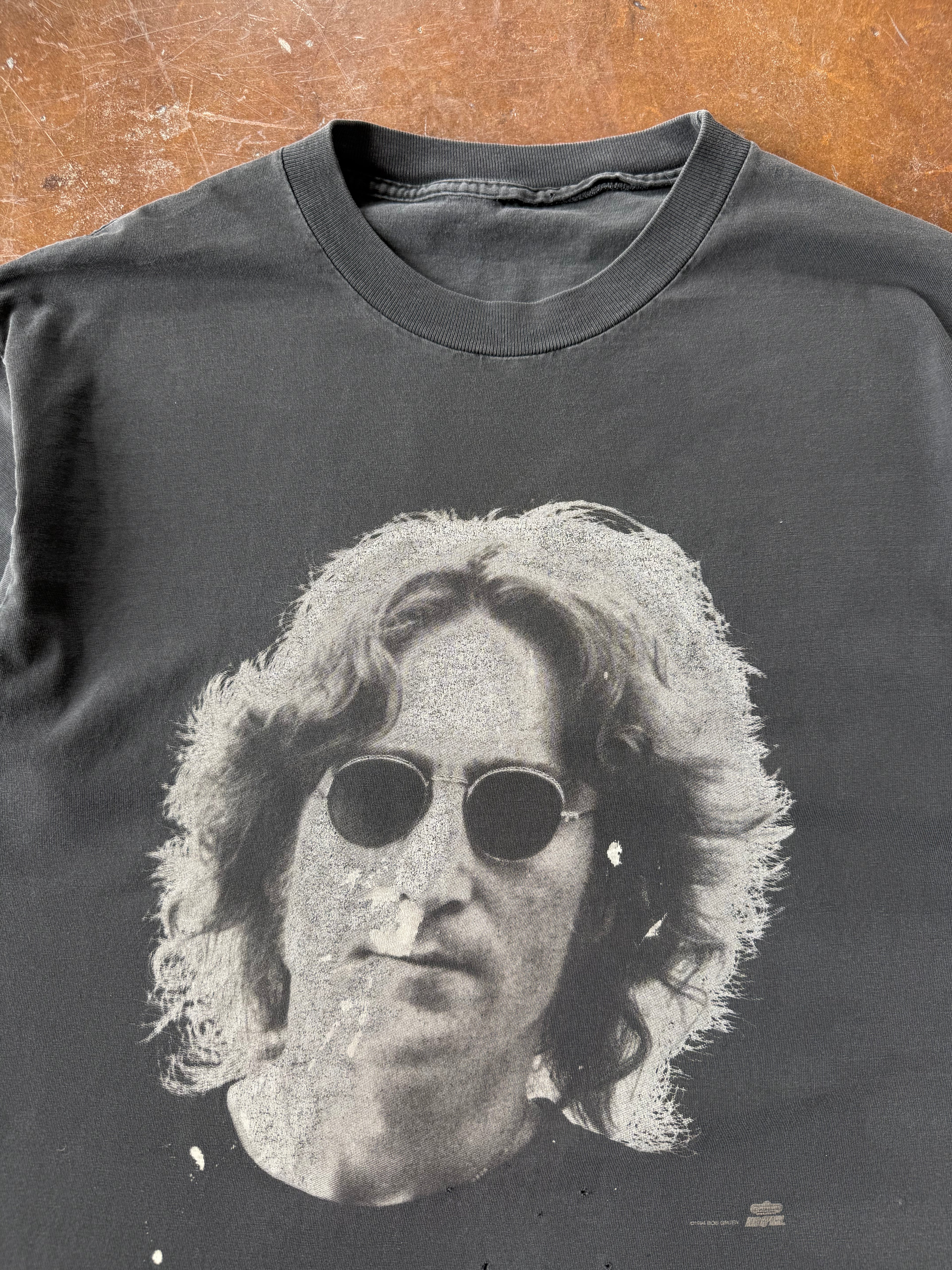 1994 lightly distressed John Lennon "portrait" shirt (XL)
