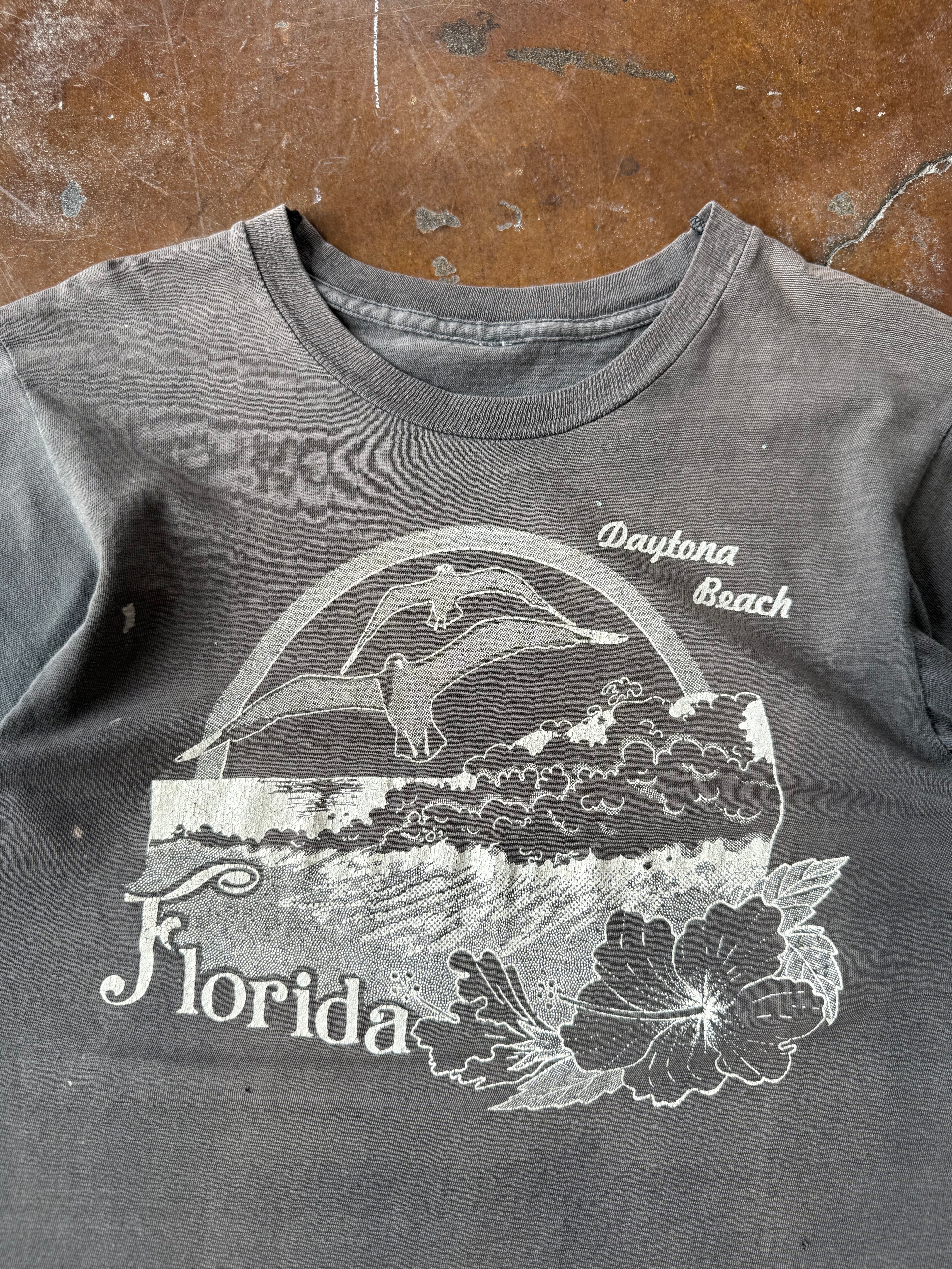 80s faded Daytona Beach nature shirt (MEDIUM)