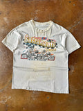 80s distressed Motorcross "Sacramento Mile" biker shirt (LARGE)