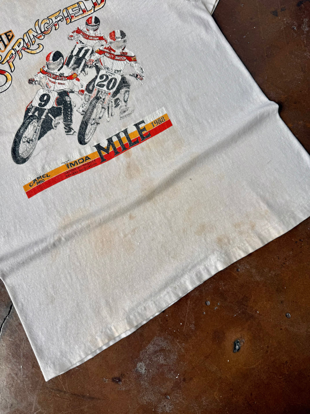 1988 Motorcross Camel Pro "springfield mile" biker shirt (LARGE)