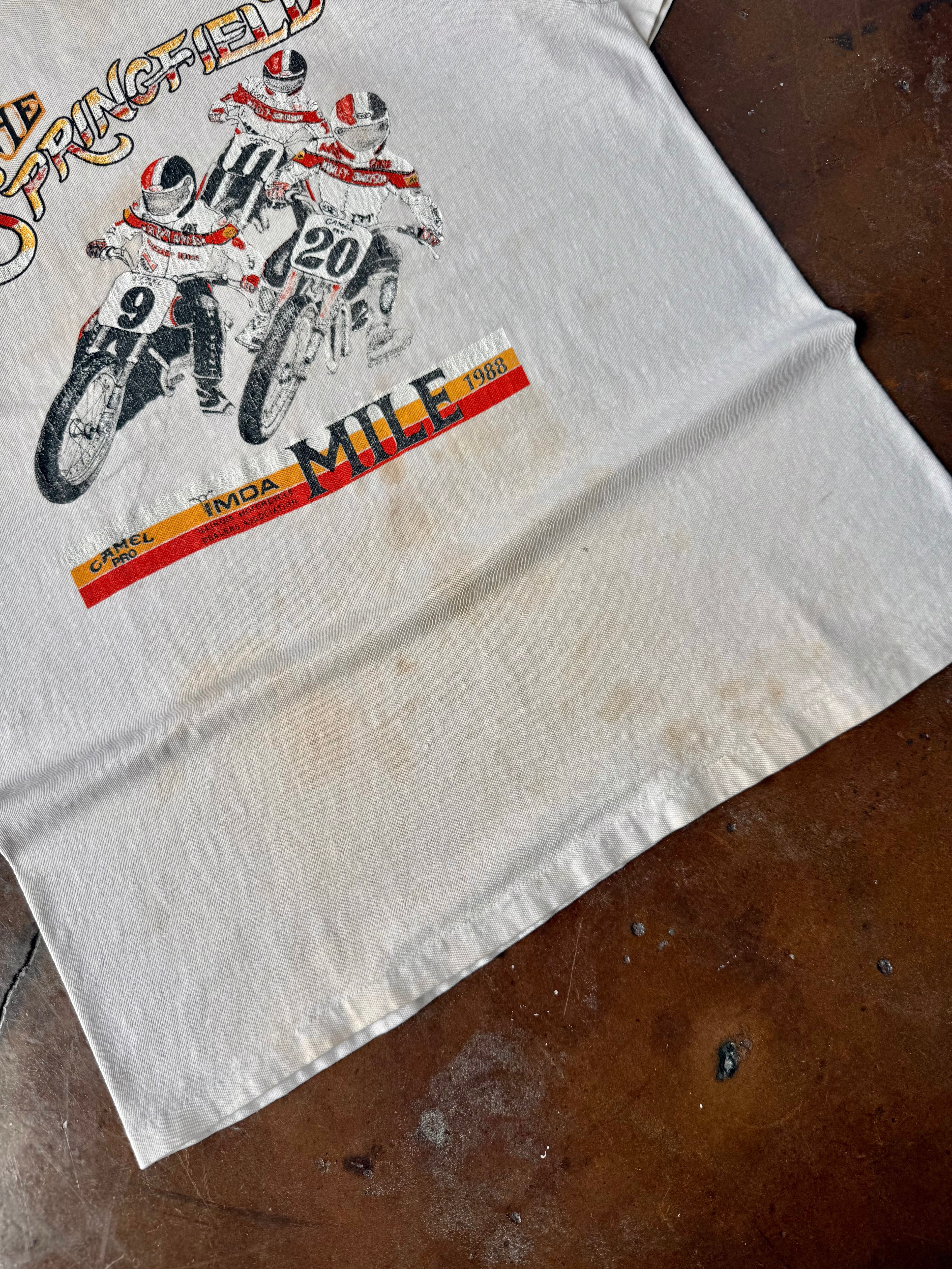 1988 Motorcross Camel Pro "springfield mile" biker shirt (LARGE)