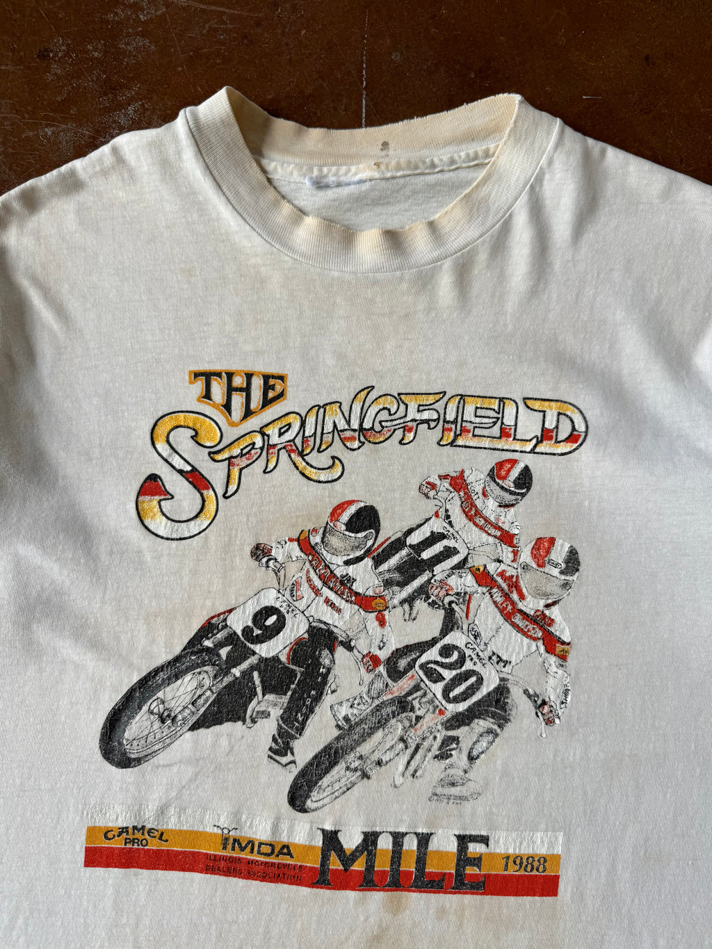1988 Motorcross Camel Pro "springfield mile" biker shirt (LARGE)