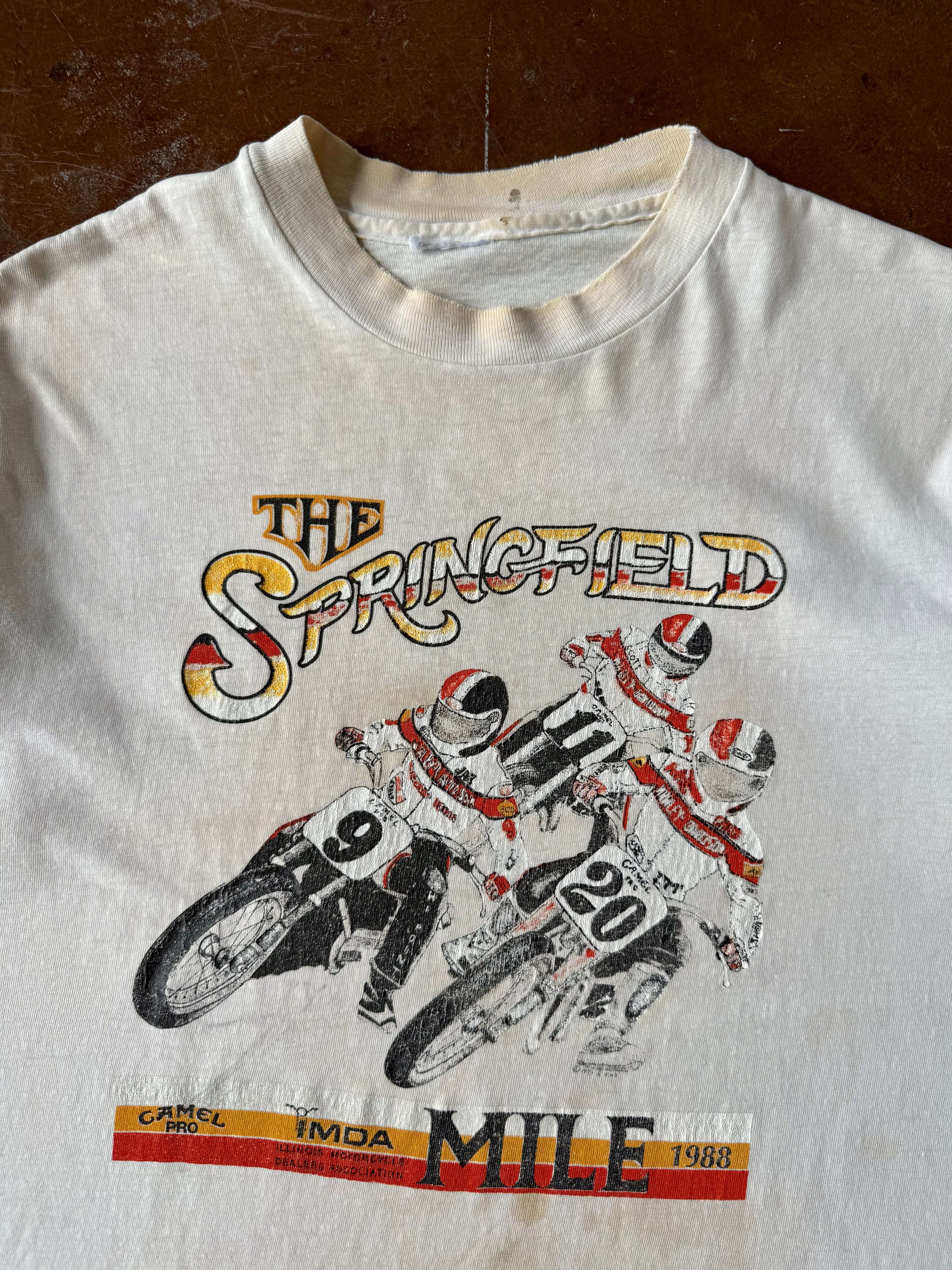 1988 Motorcross Camel Pro "springfield mile" biker shirt (LARGE)
