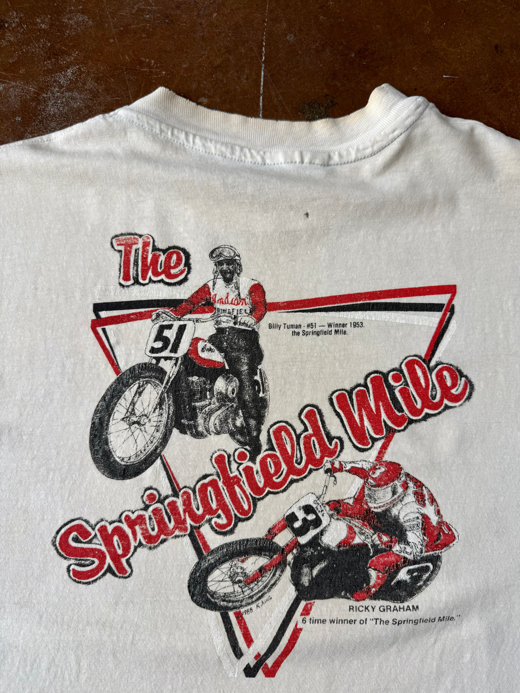 1988 Motorcross Camel Pro "springfield mile" biker shirt (LARGE)
