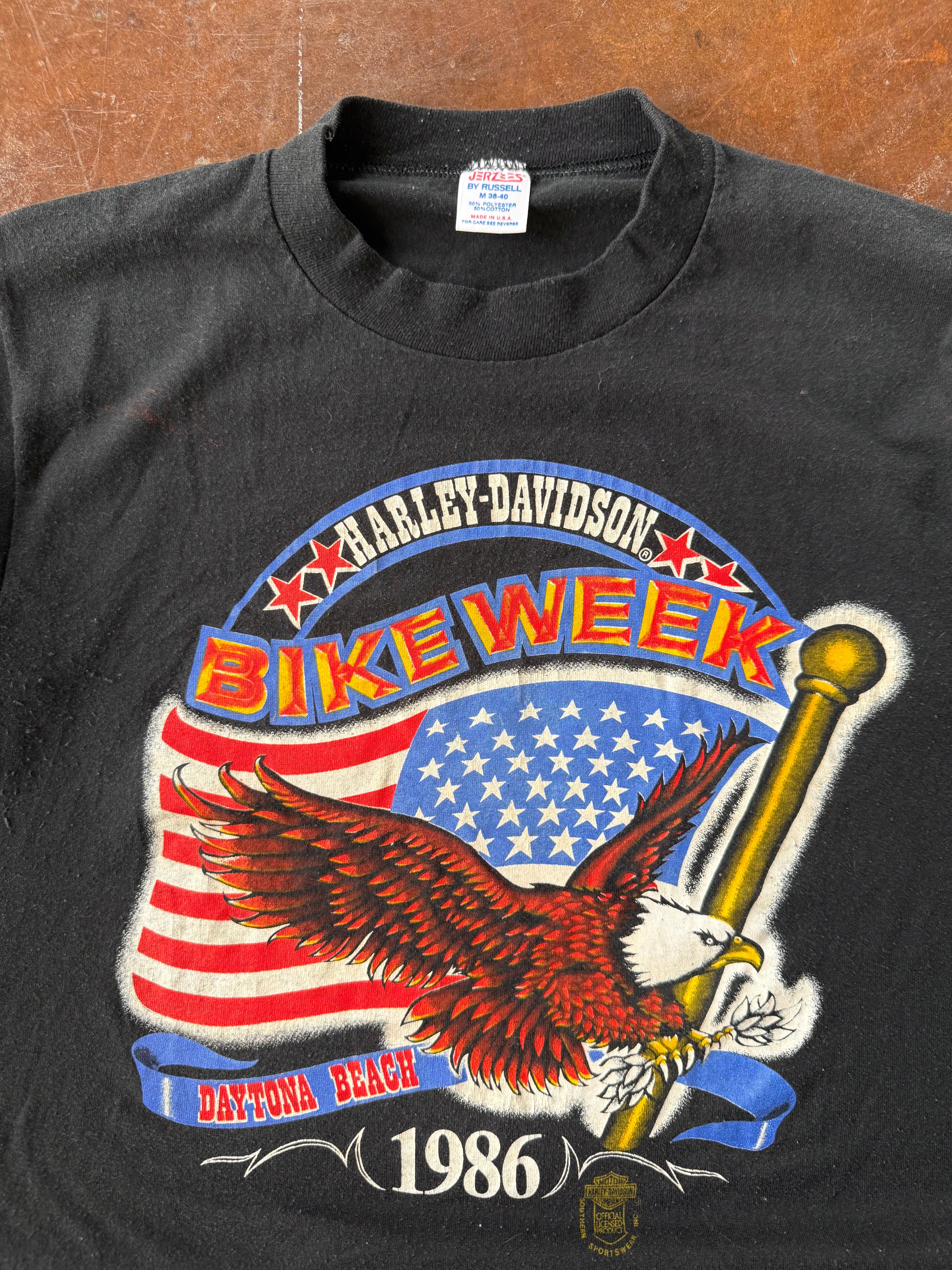 1986 Harley Davidson "daytona bike week" biker shirt (MEDIUM)