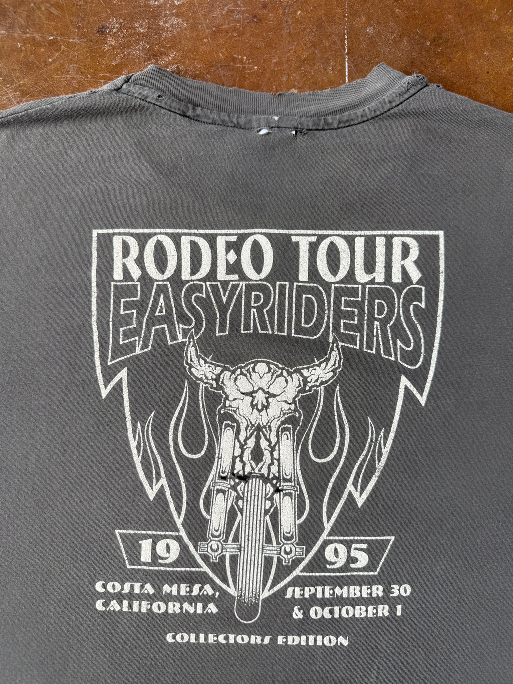 1995 faded Easyriders "ghostrider" biker shirt (LARGE)