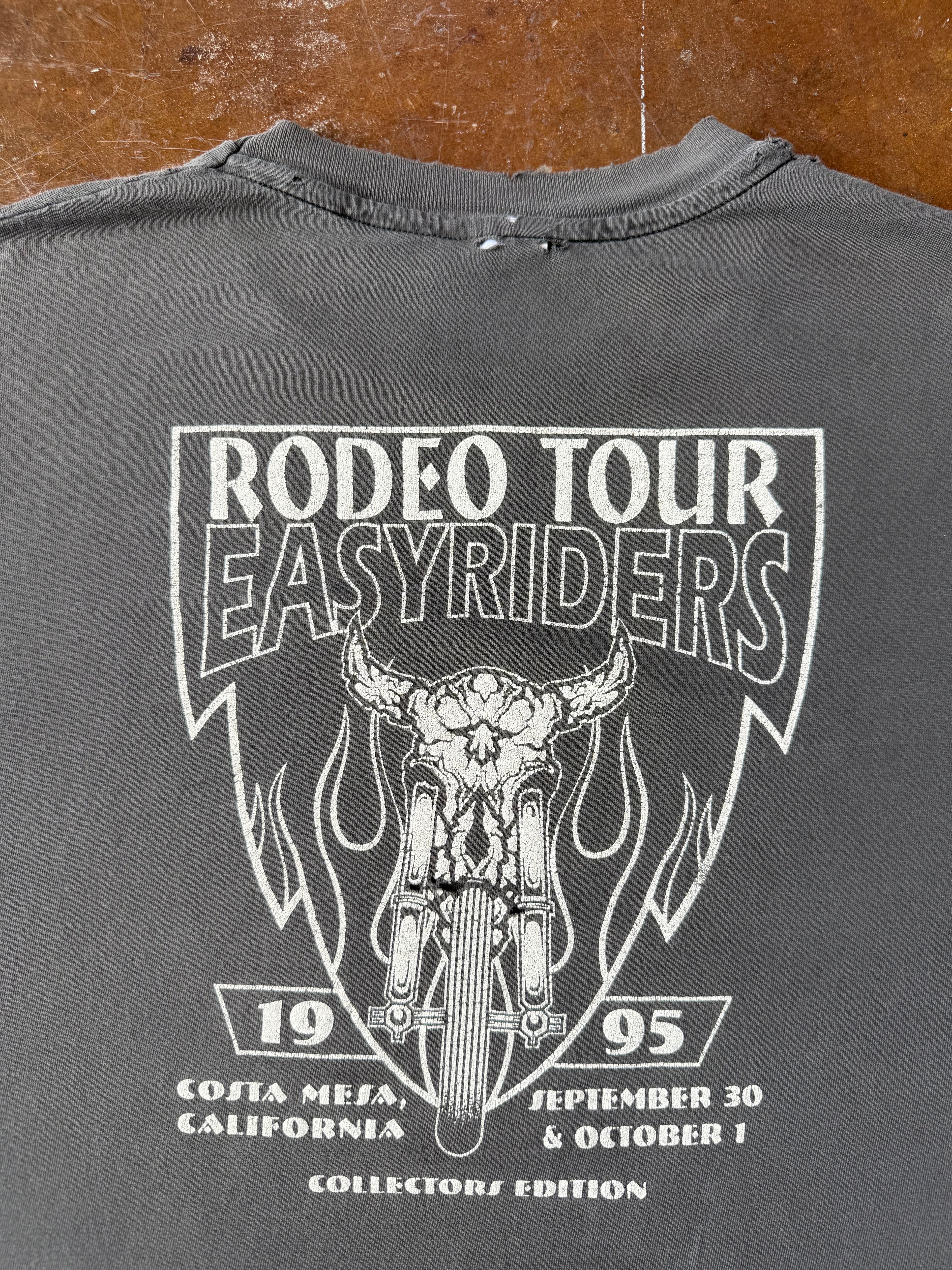 1995 faded Easyriders "ghostrider" biker shirt (LARGE)