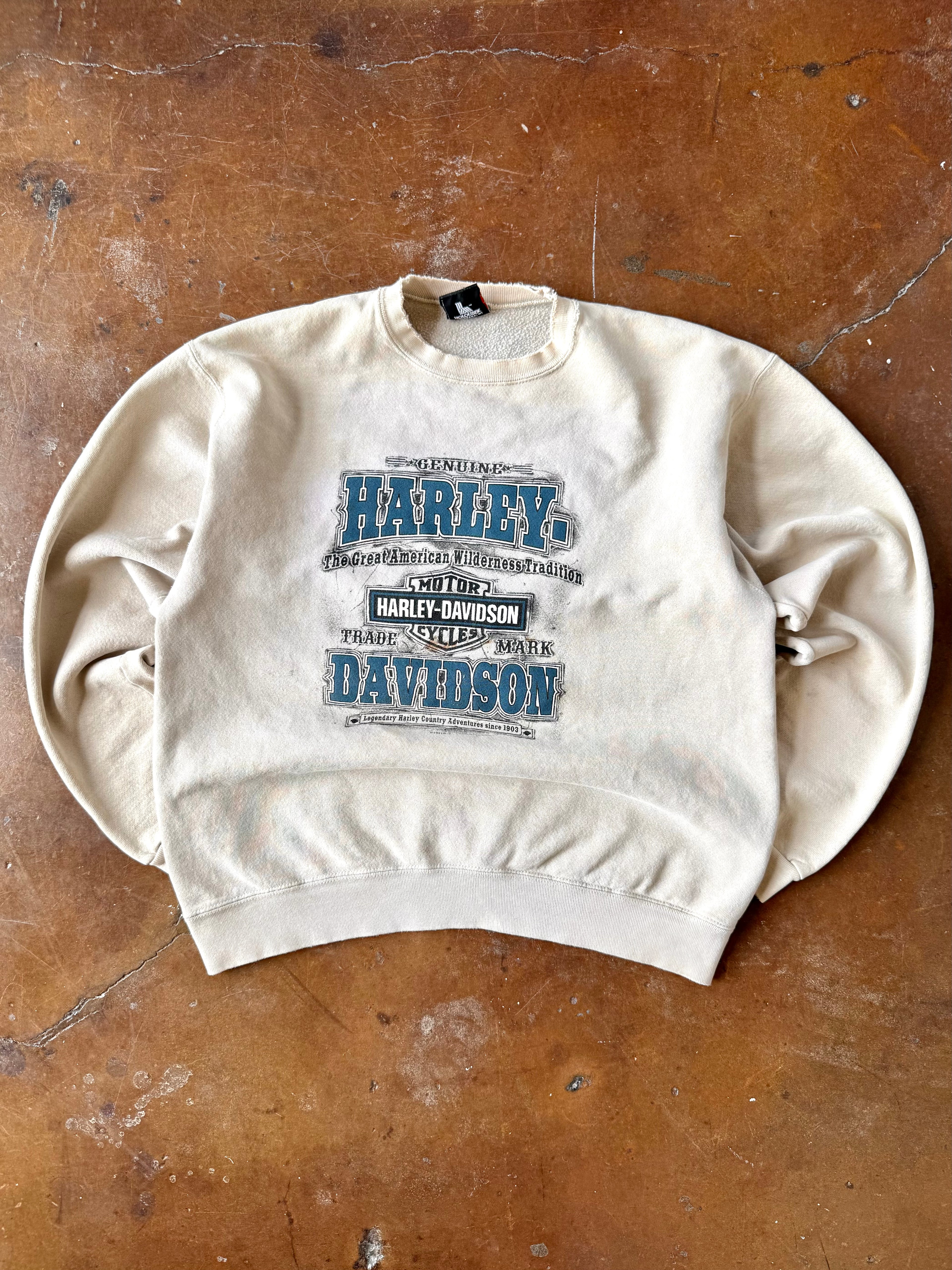 2001 Harley Davidson "great american tradition" crewneck/sweater (LARGE)