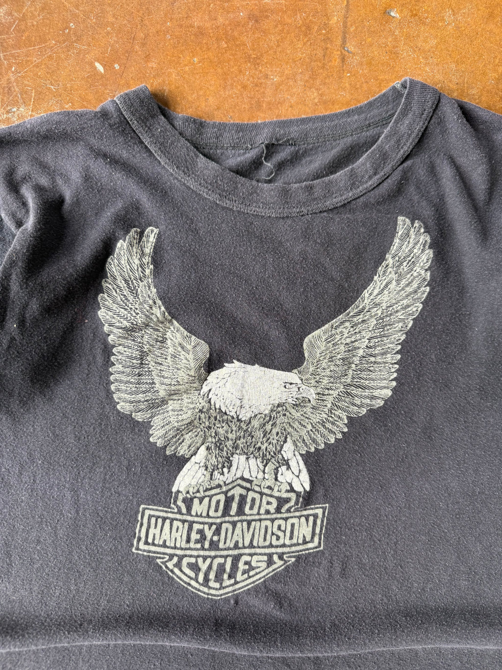 80s Harley Davidson "eagle emblem" biker shirt (SMALL)