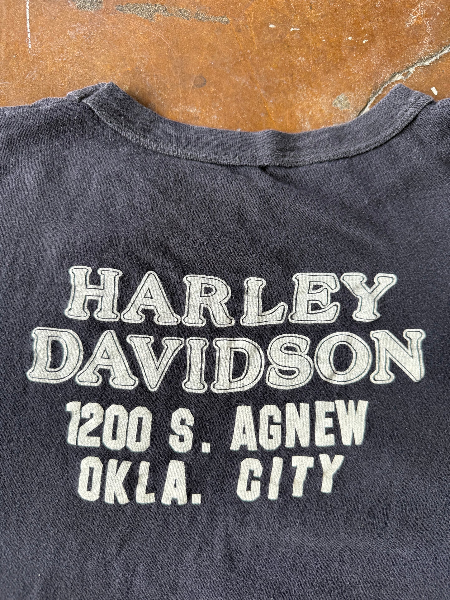 80s Harley Davidson "eagle emblem" biker shirt (SMALL)