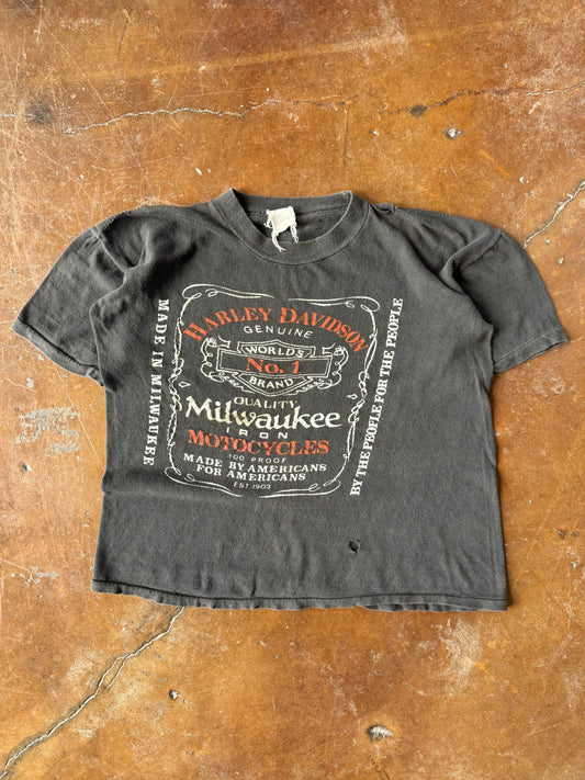 80s Harley Davidson "world's No. 1 brand" biker shirt (MEDIUM)
