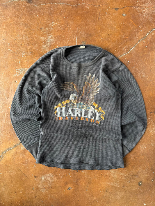 80s Harley Davidson thermal longsleeve (XL)