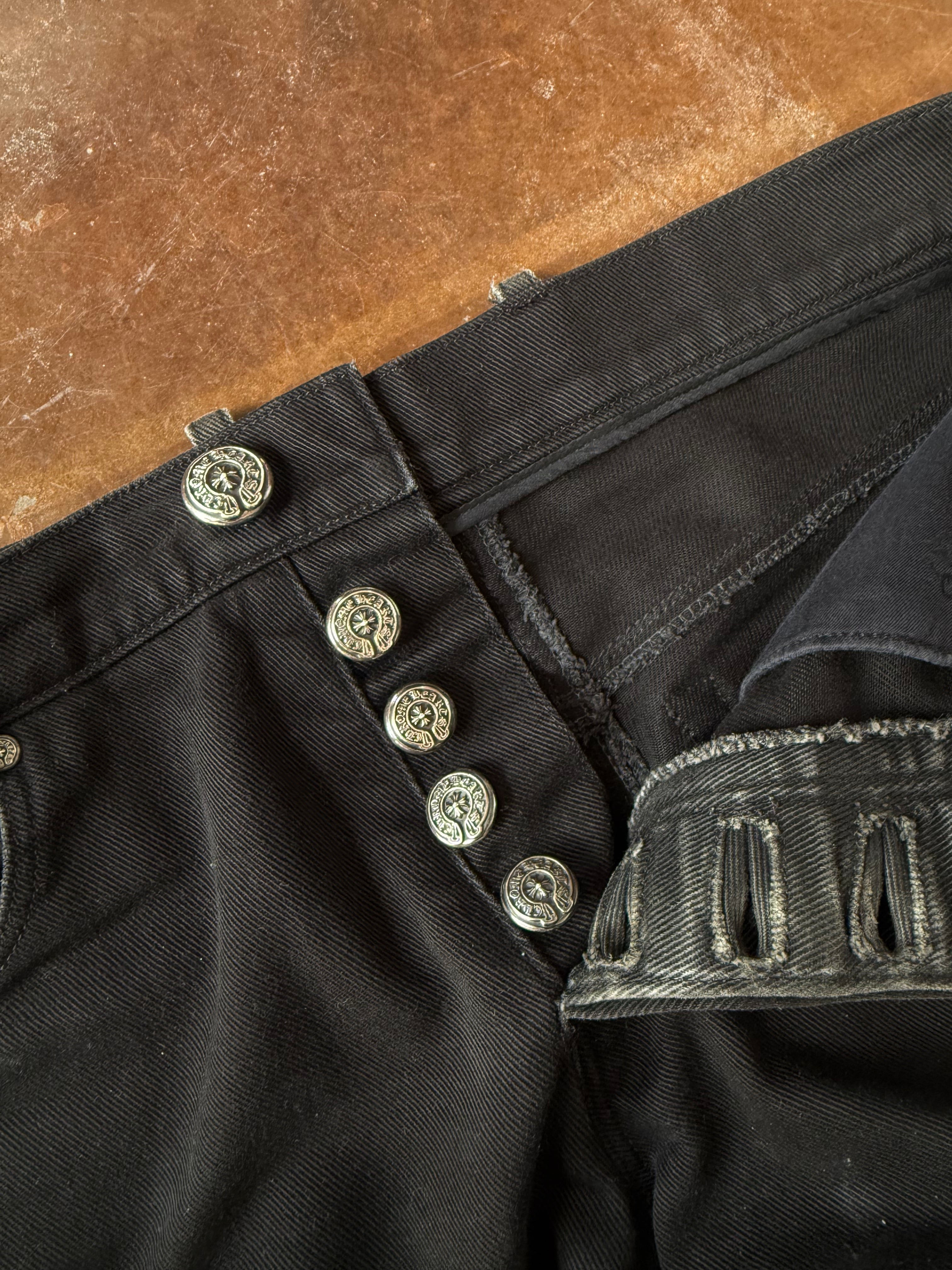 2000s Chrome Hearts "fleur knee" jeans (31 x 30)