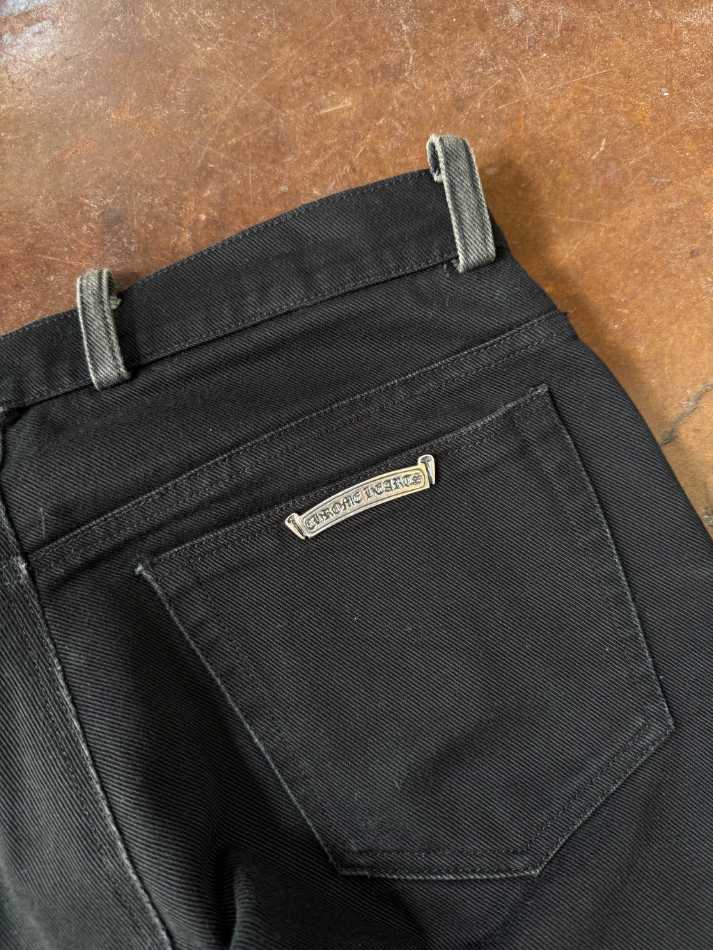 2000s Chrome Hearts "fleur knee" jeans (31 x 30)