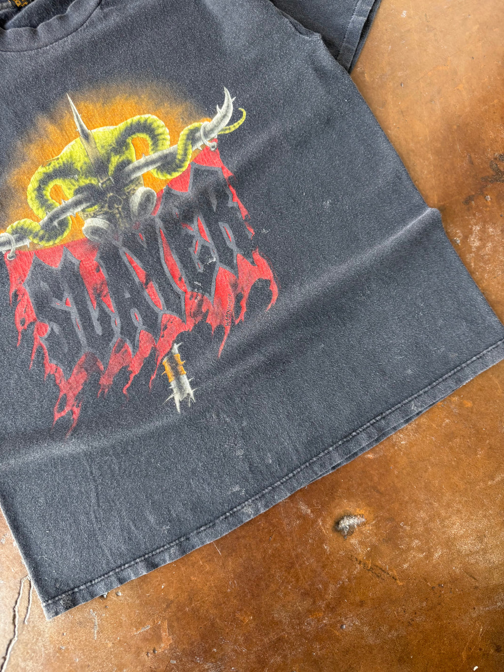 1993 Slayer "uber alles" tour band shirt (LARGE)