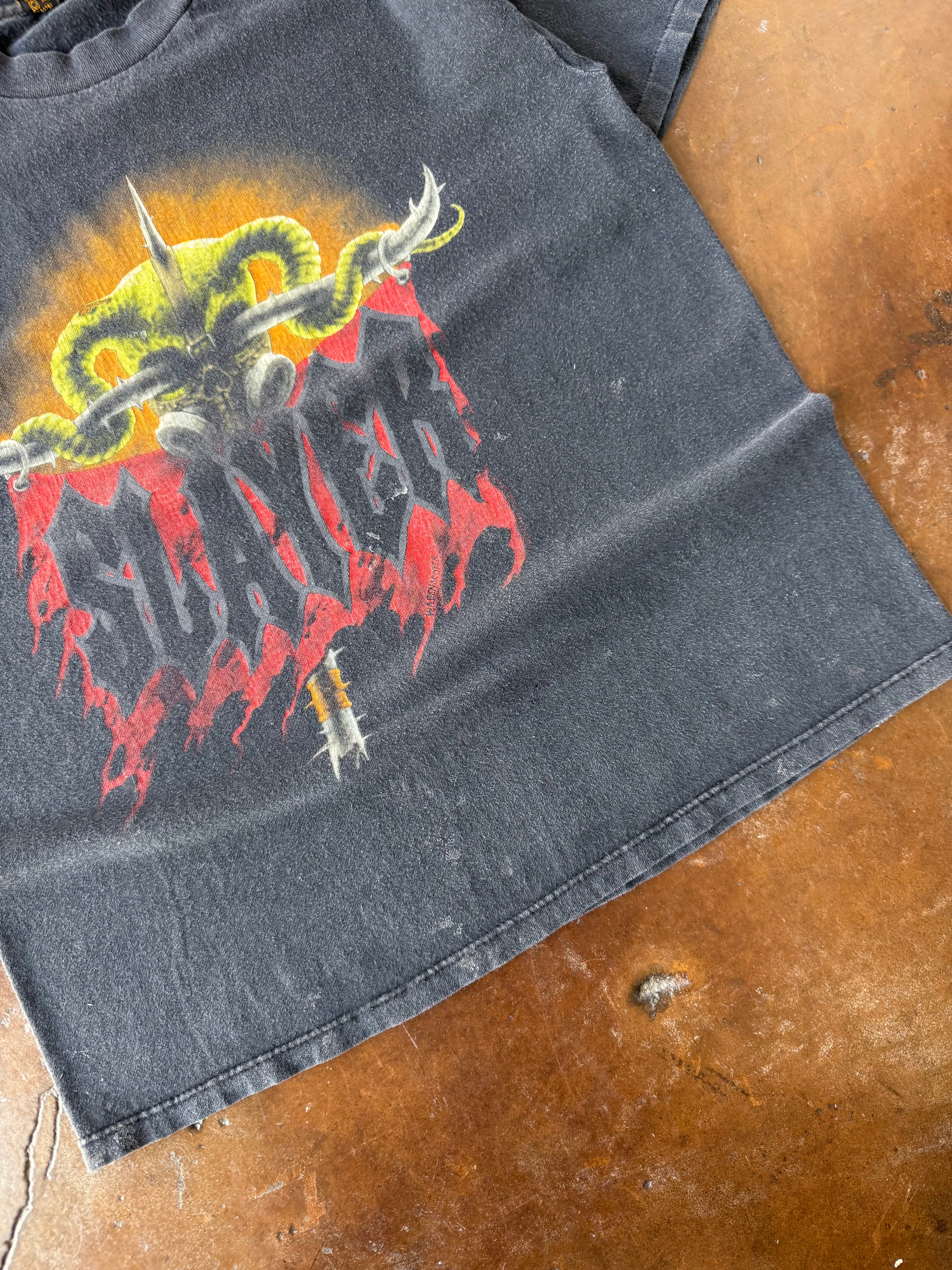 1993 Slayer "uber alles" tour band shirt (LARGE)