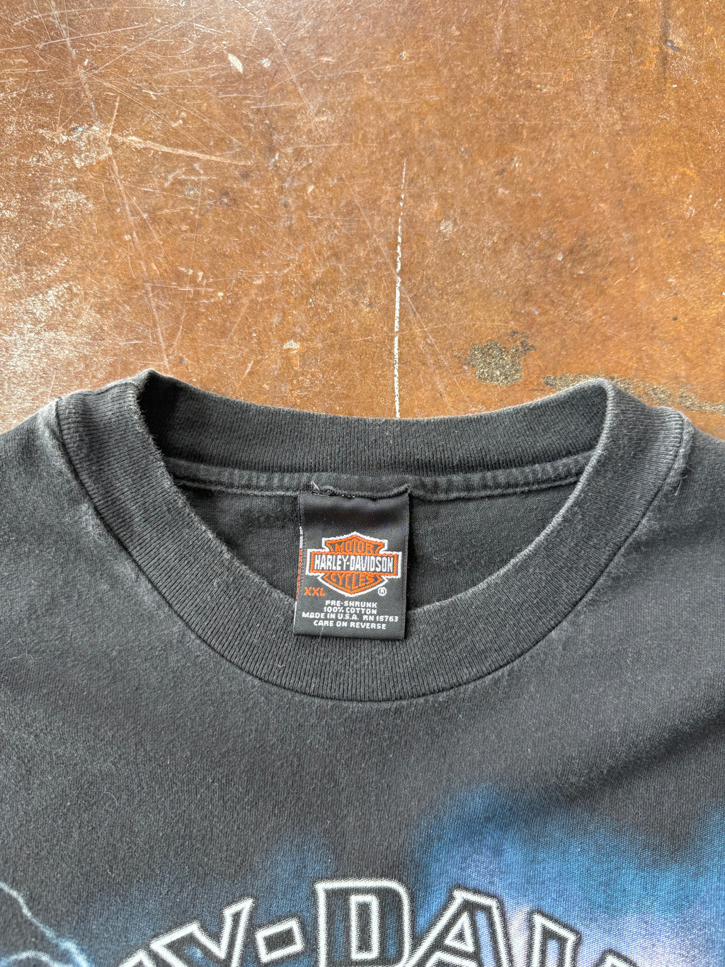 90s Harley Davidson "raw power" biker shirt (XXL)