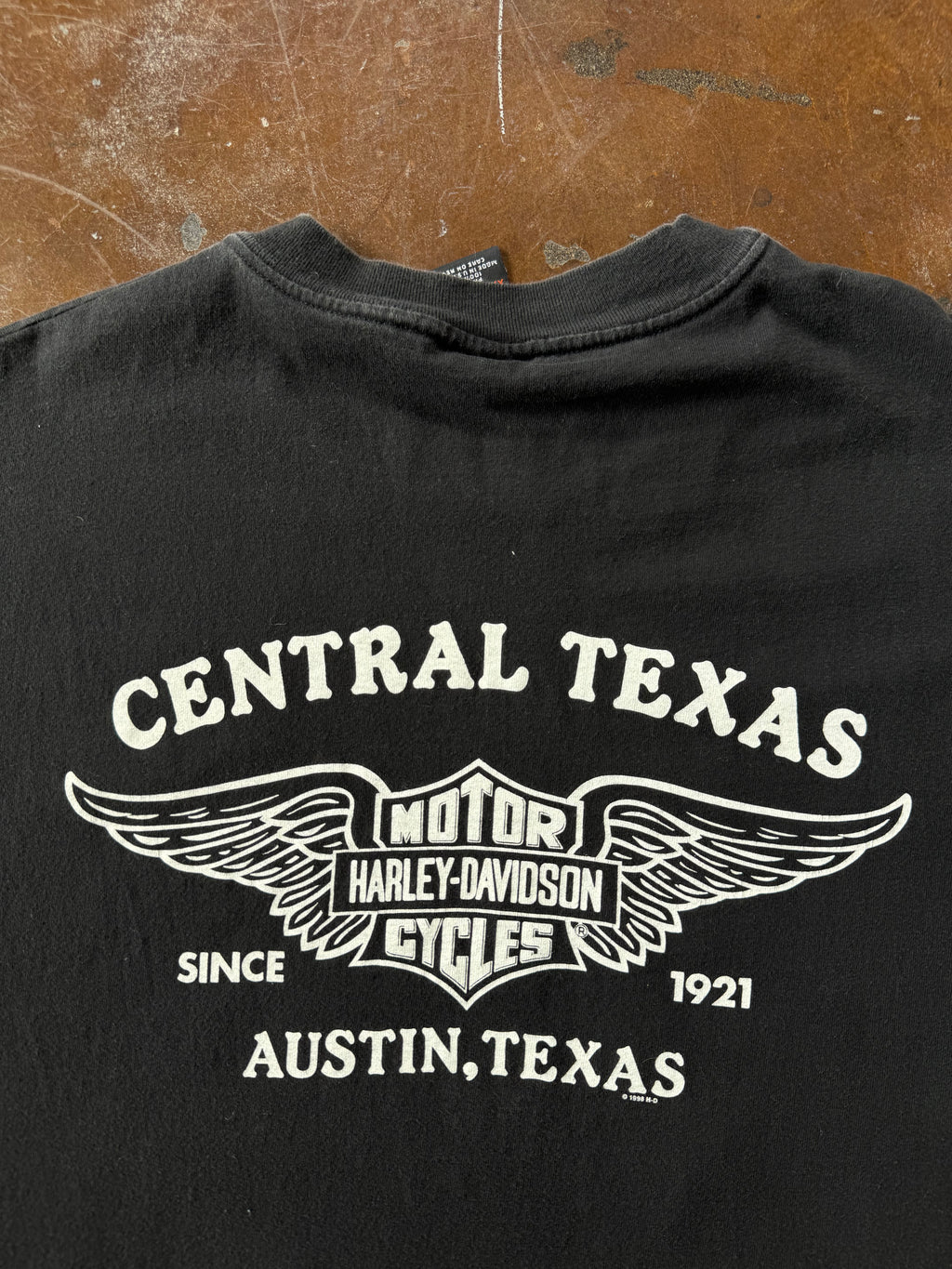 90s Harley Davidson "raw power" biker shirt (XXL)