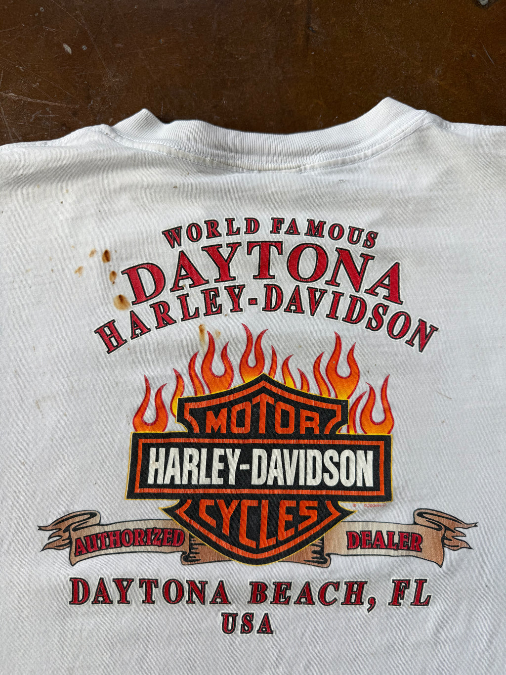 2005 Harley Davidson "spellout" paint splatter longsleeve shirt (LARGE)