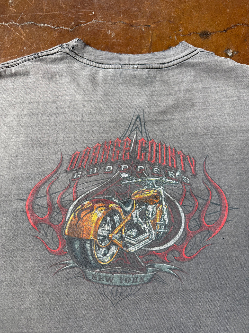 2000s faded Orange County Choppers "new york" cut-off shirt (XXL)