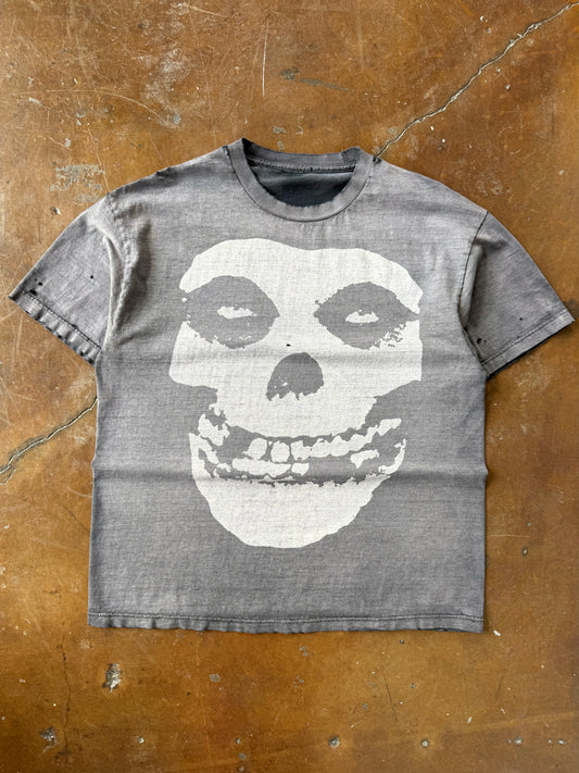 2000s faded Misfits "ghost fiend big face" band shirt (XL)