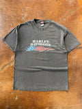 2000s faded Harley Davidson "freedom" biker shirt (XL)