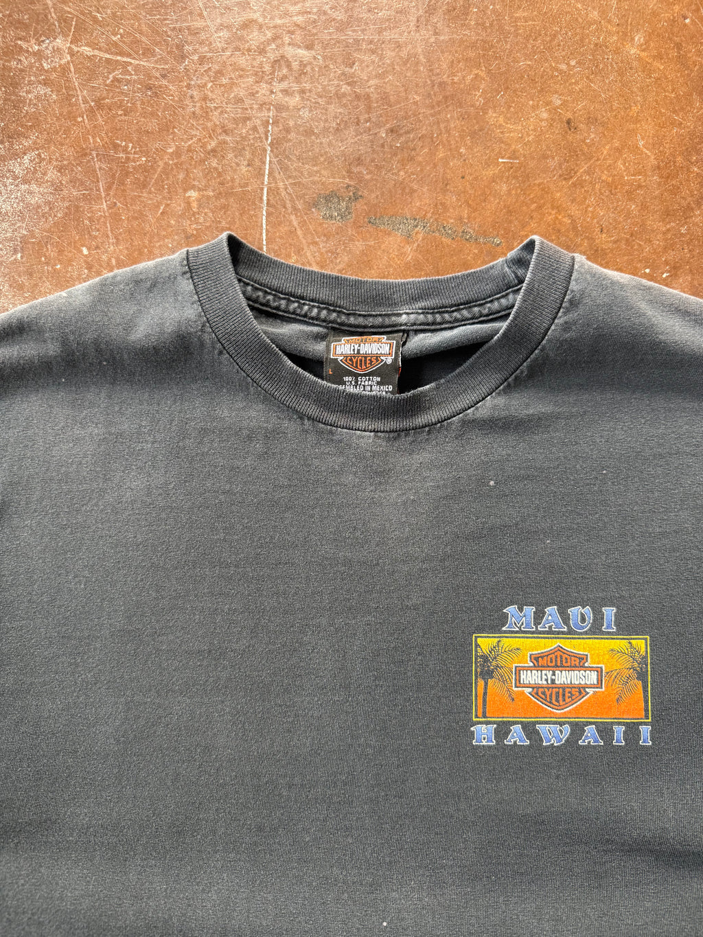 1999 Harley Davidson "maui, hawaii" biker shirt (LARGE)