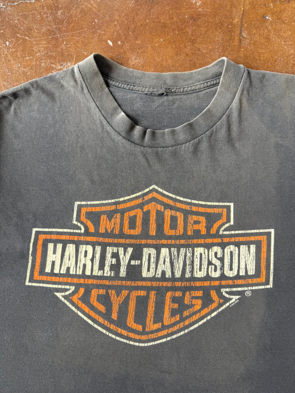2003 faded Harley Davidson "classic logo" biker shirt (XXL)