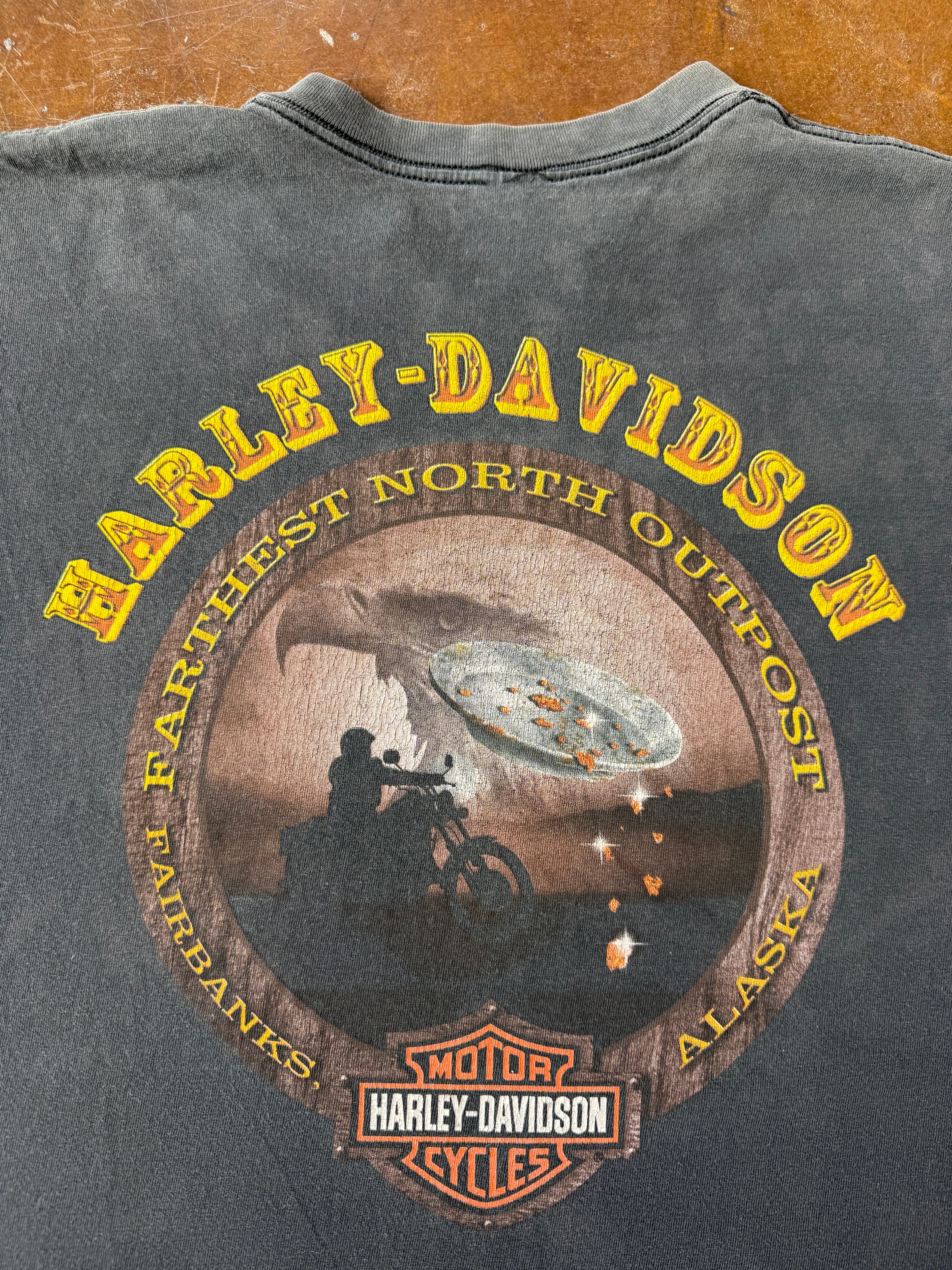 2003 faded Harley Davidson "classic logo" biker shirt (XXL)