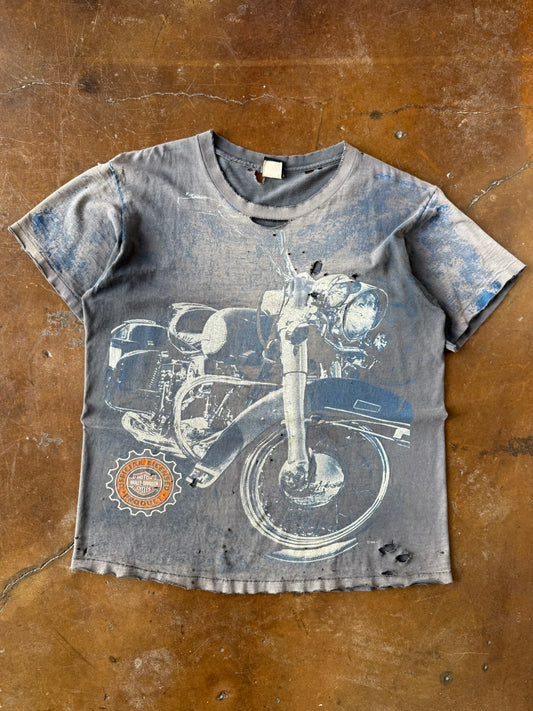 1996 faded & distressed Harley Davidson "chopper" biker shirt (LARGE)