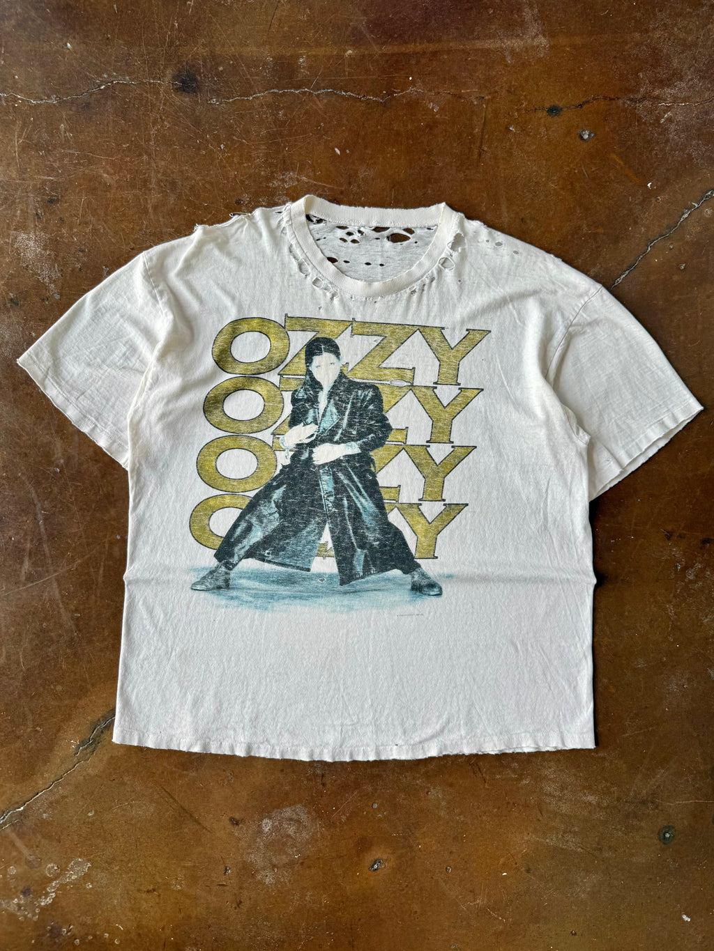1996 distressed Ozzy Osbourne "retirement sucks" tour shirt XL)