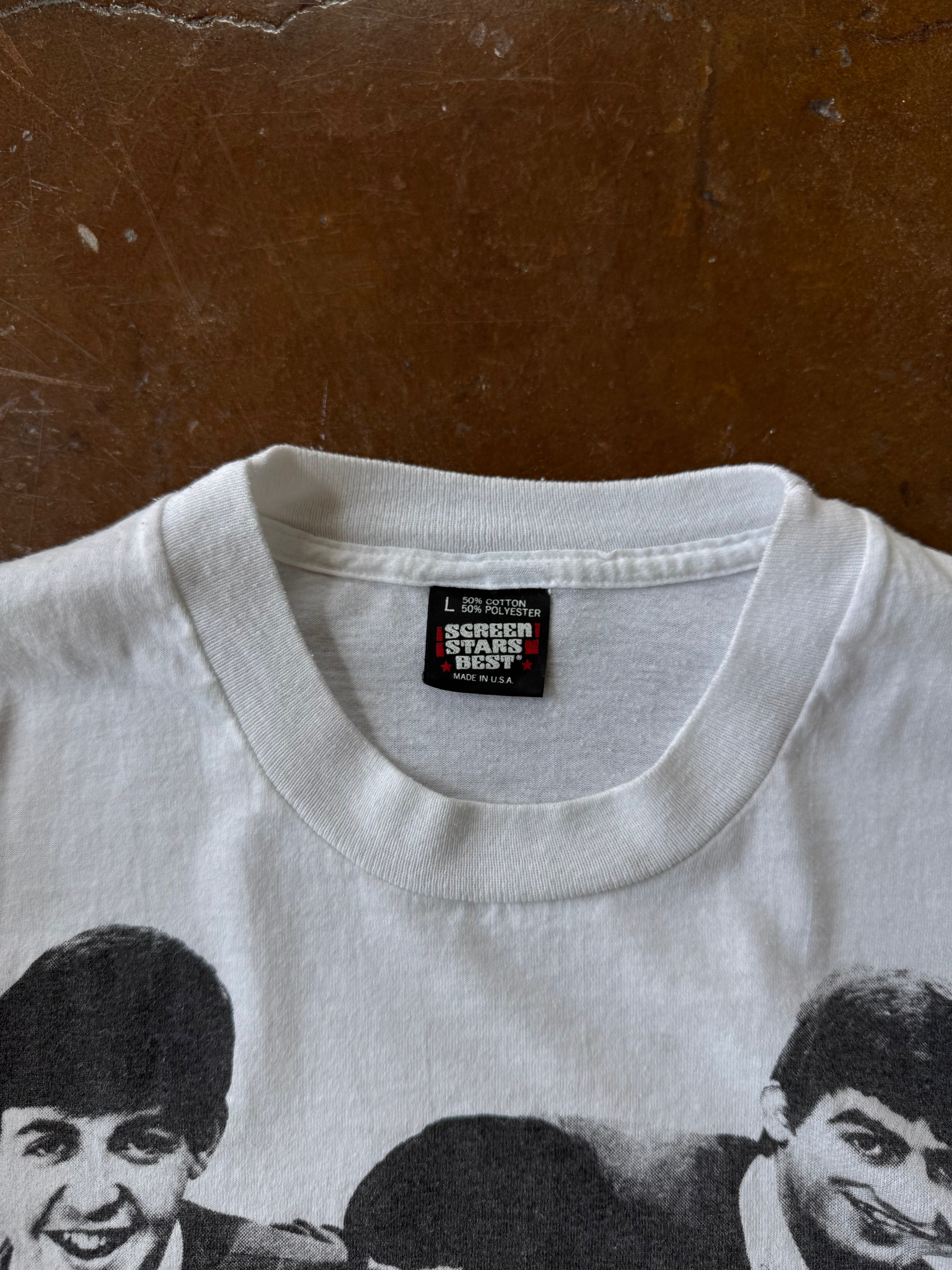90s The Beatles "first kids on the block" band shirt (LARGE)