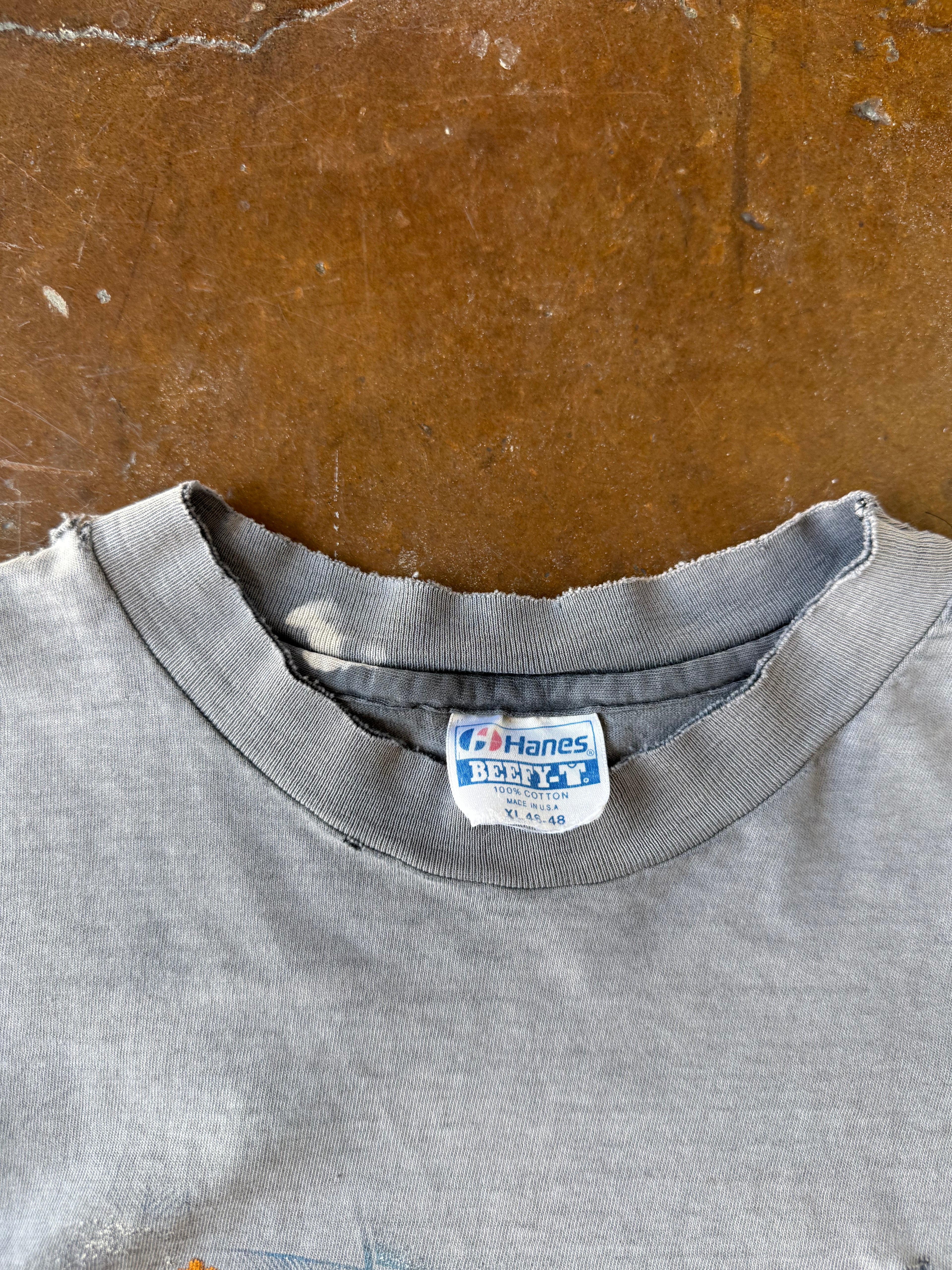 90s faded & lightly distressed Harley Davidson "eagle compass" biker shirt (XL)