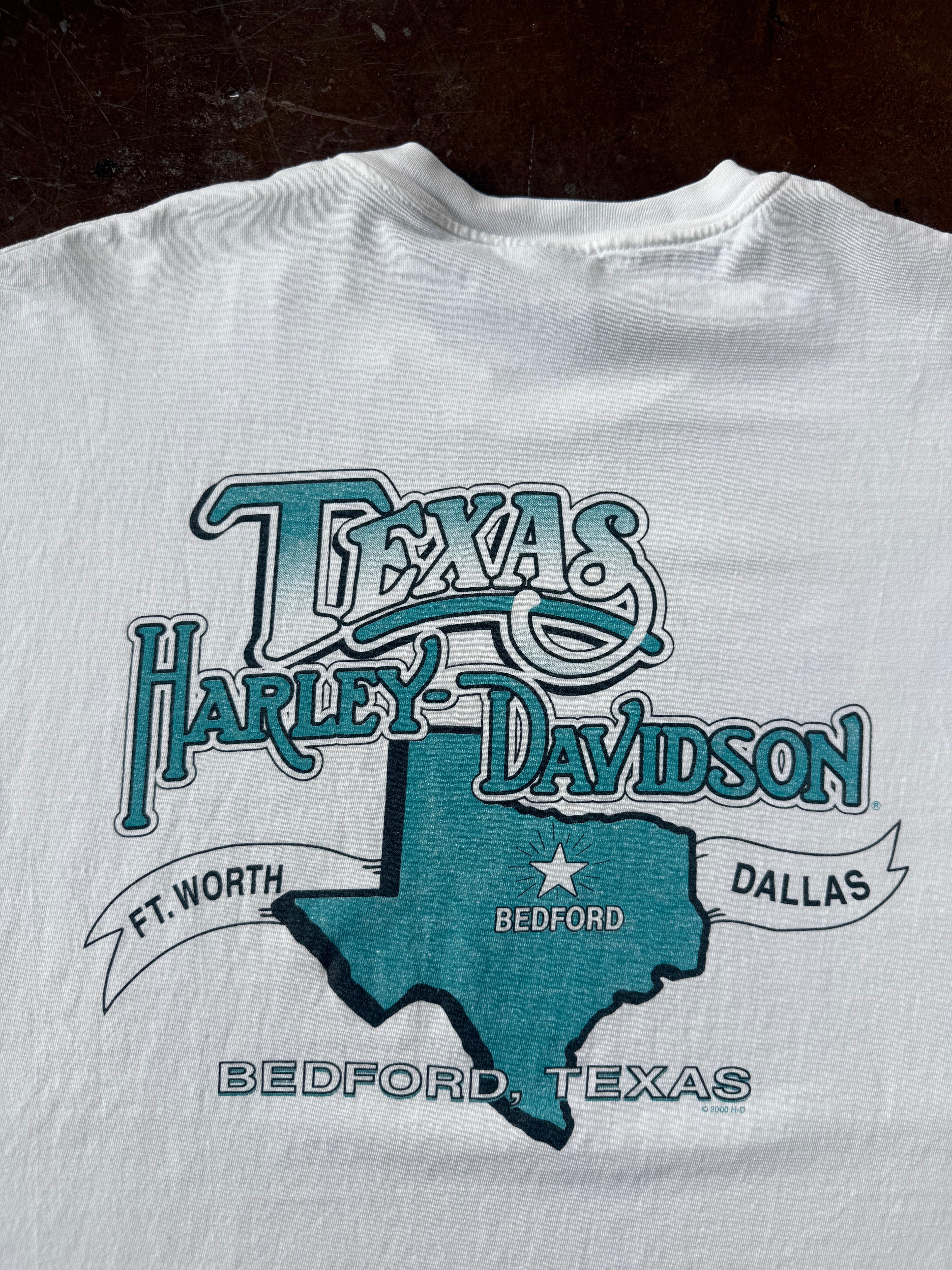 2000 Harley Davidson "blue eagle" biker longsleeve shirt (XXL)