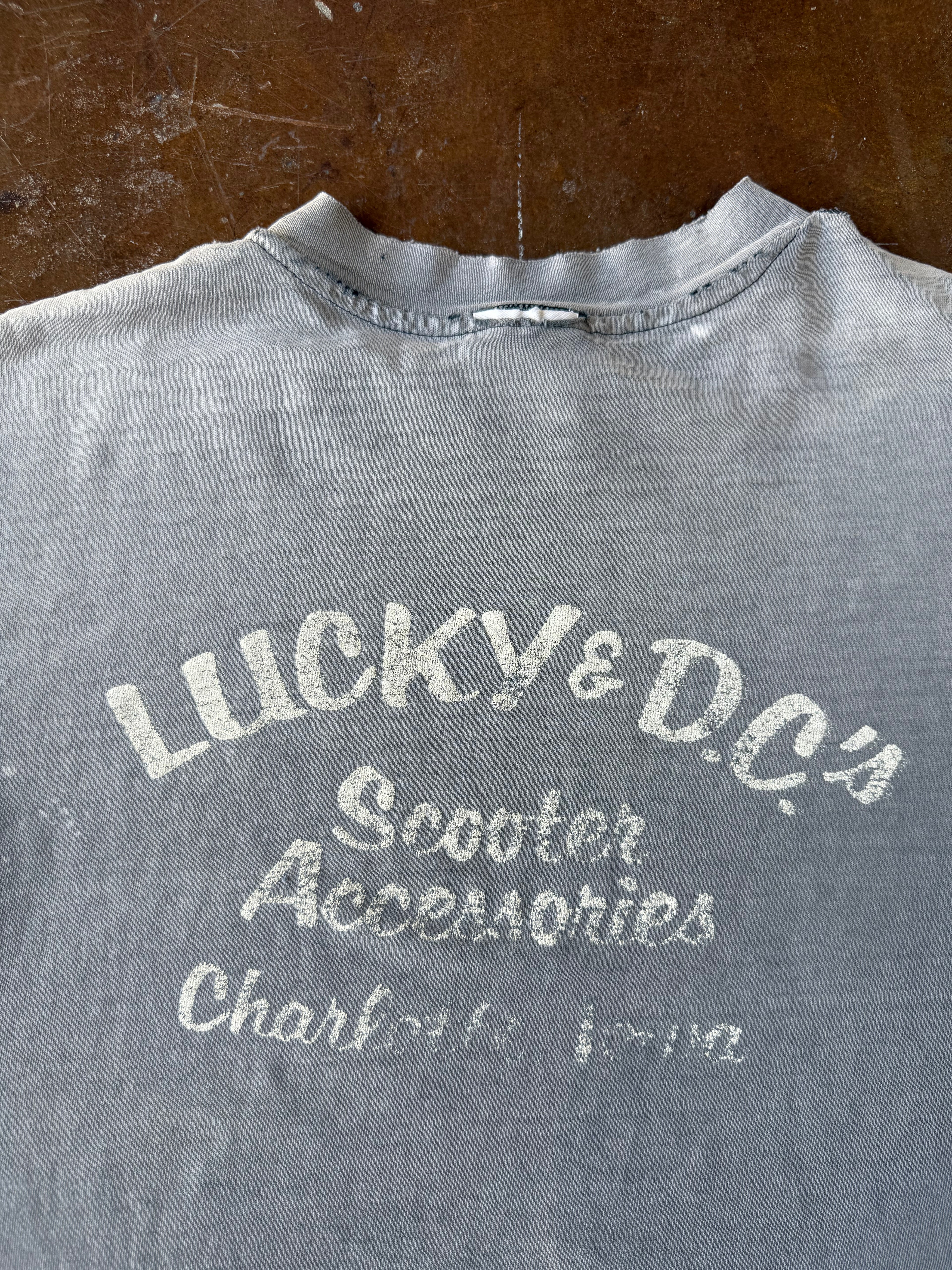 90s faded & lightly distressed Harley Davidson "eagle compass" biker shirt (XL)