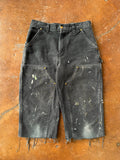 90s faded & distressed Carhartt Capri shorts (30 x 17)