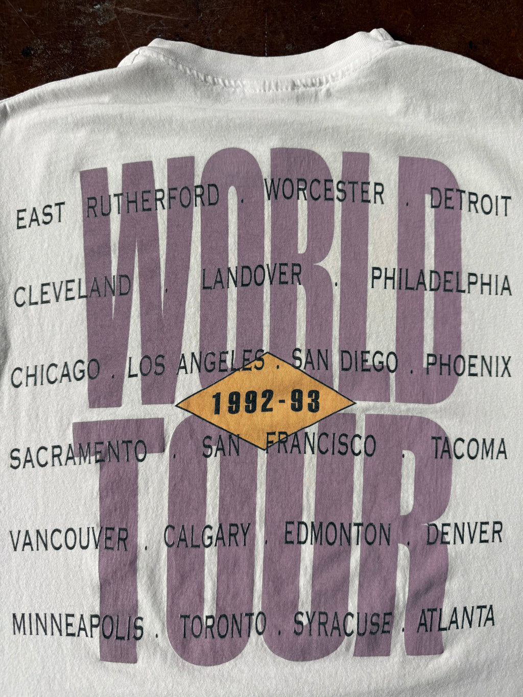 1993 Bruce Springsteen "world tour" band shirt (LARGE)