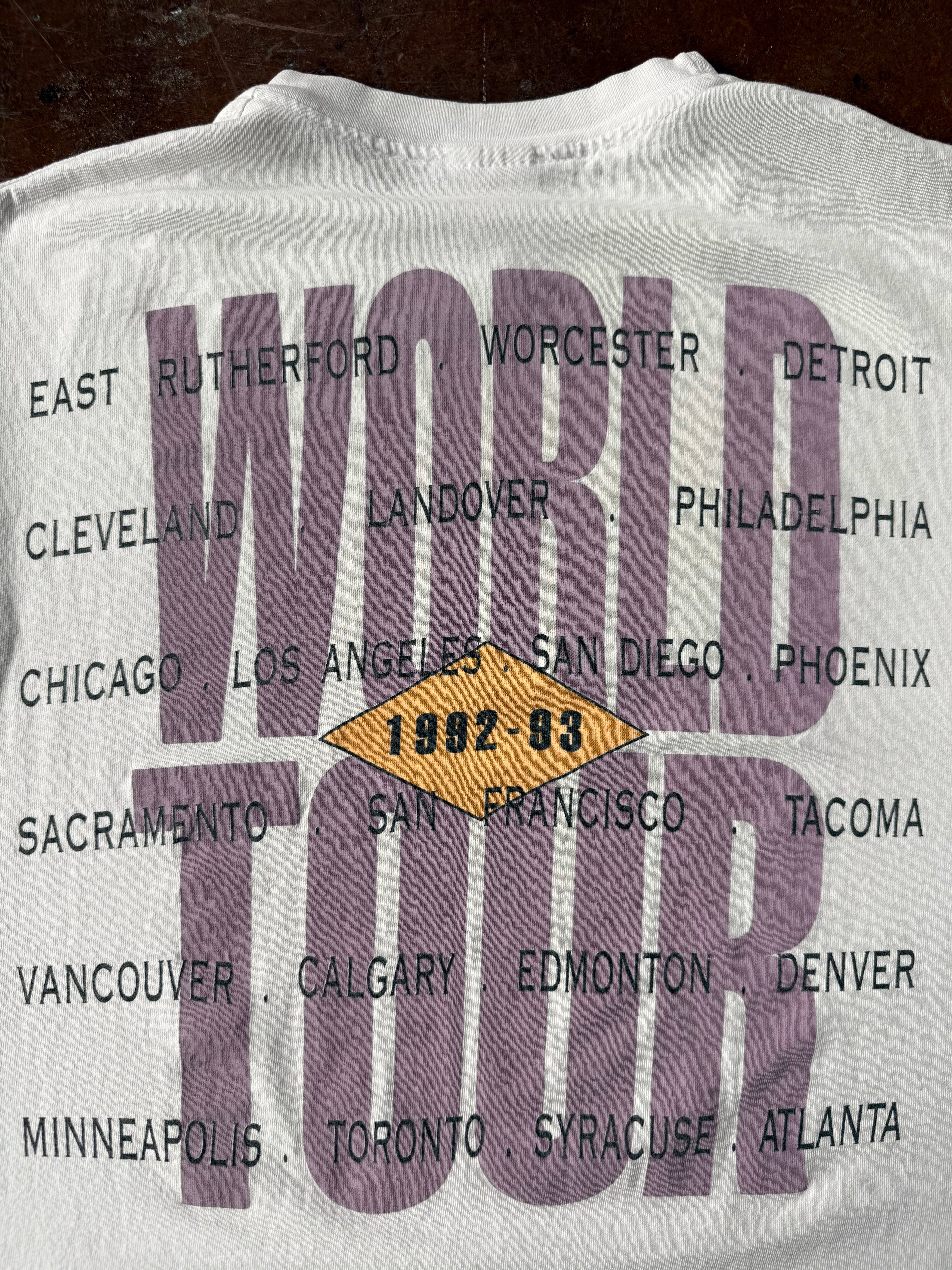 1993 Bruce Springsteen "world tour" band shirt (LARGE)