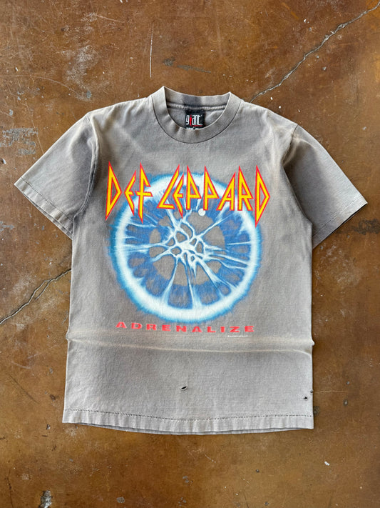90s faded Def Leppard "adrenalize" band shirt (LARGE)
