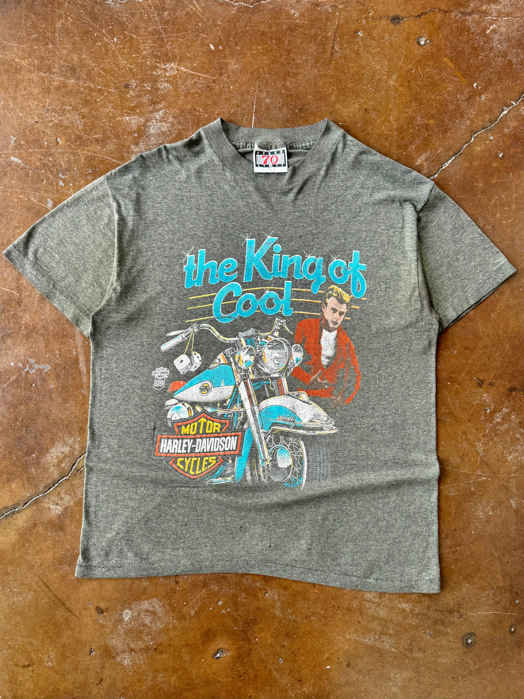 1988 Harley Davidson "the king of cool" biker shirt (LARGE)
